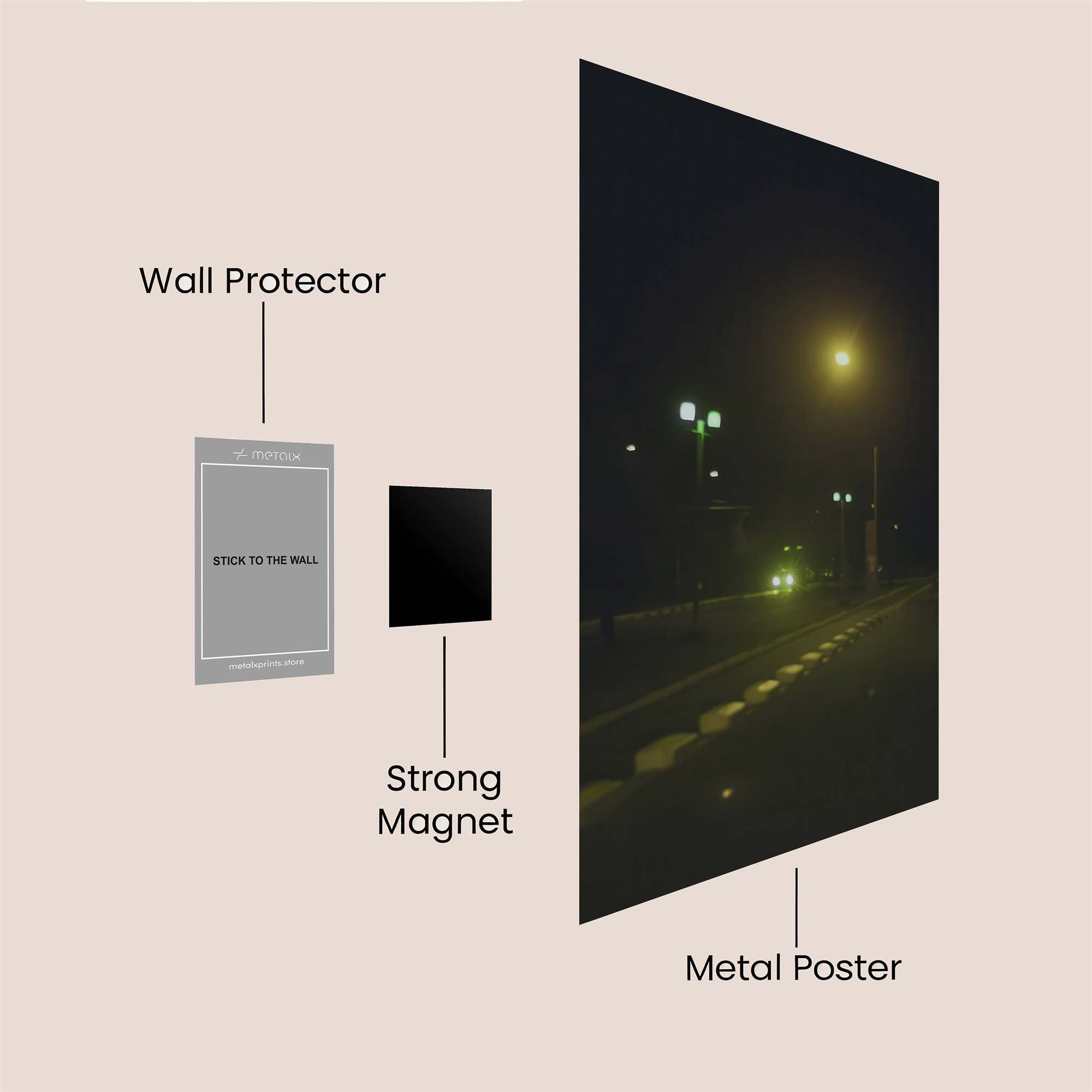 Night Whisper Safe Wall Magnetic / M