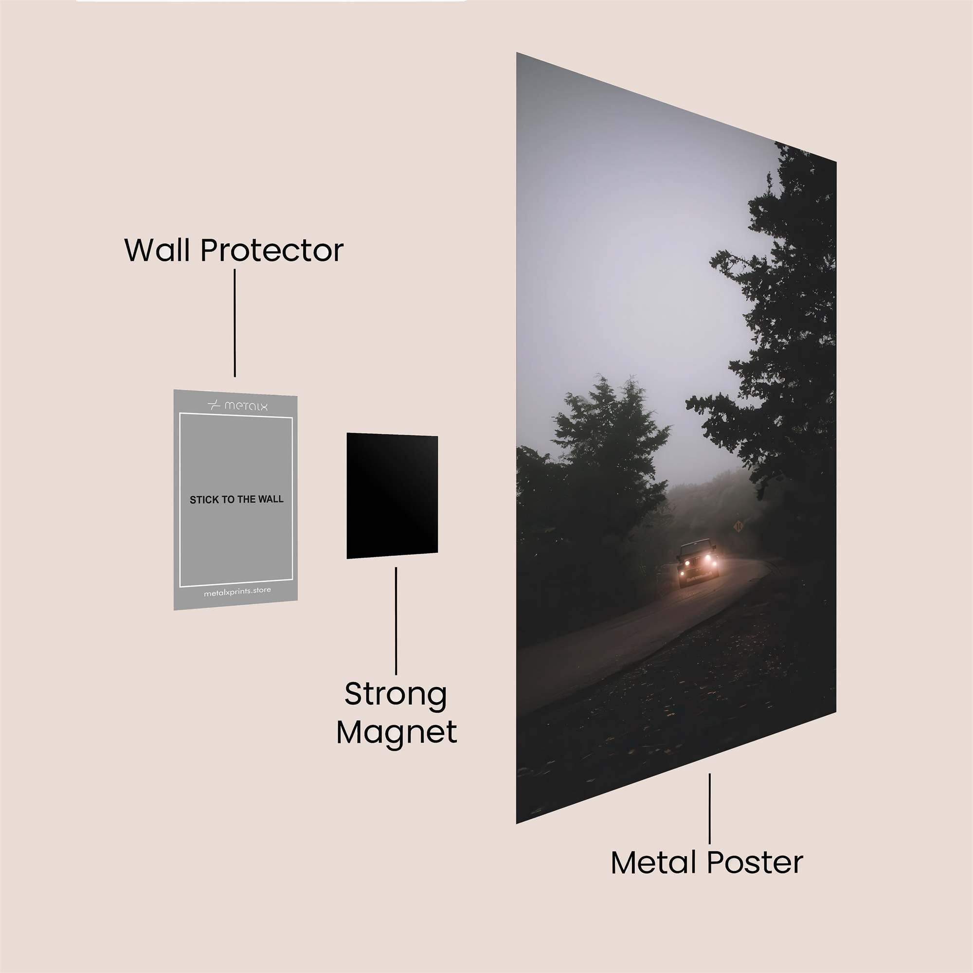 Foggy Enigma Safe Wall Magnetic / M