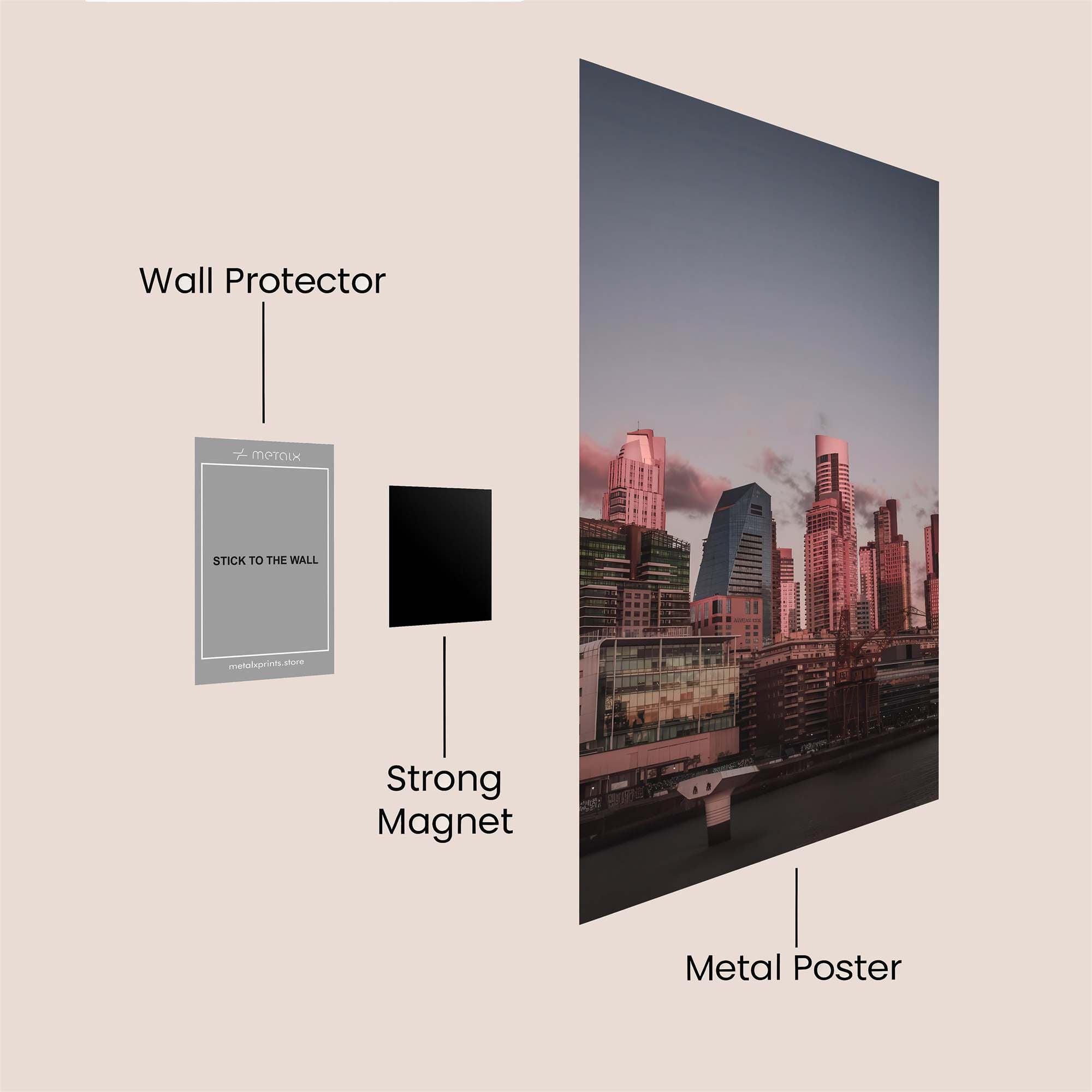 City Twilight Safe Wall Magnetic / M
