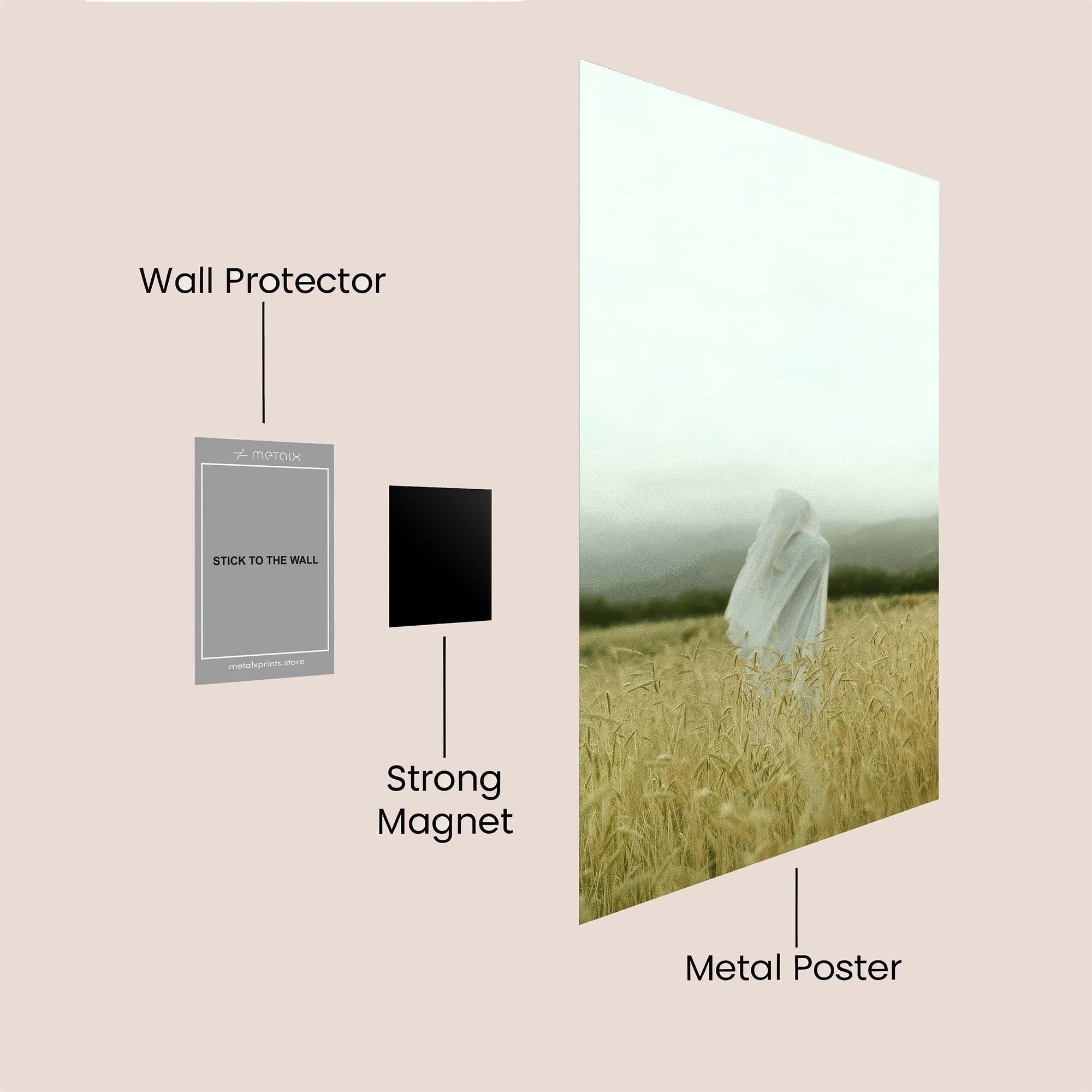 Ghostly Serenity Safe Wall Magnetic / M