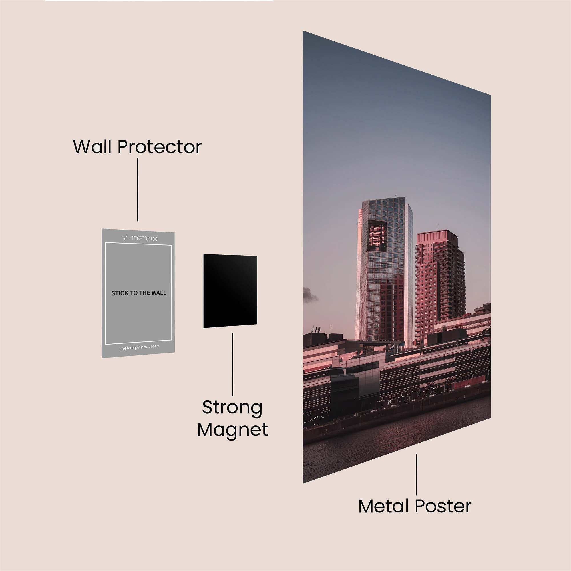 Skyline Serenity Safe Wall Magnetic / M