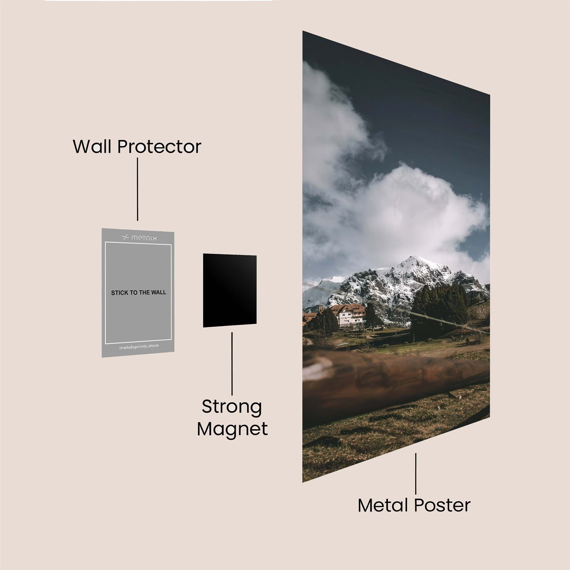 Andes Serenity Safe Wall Magnetic / M