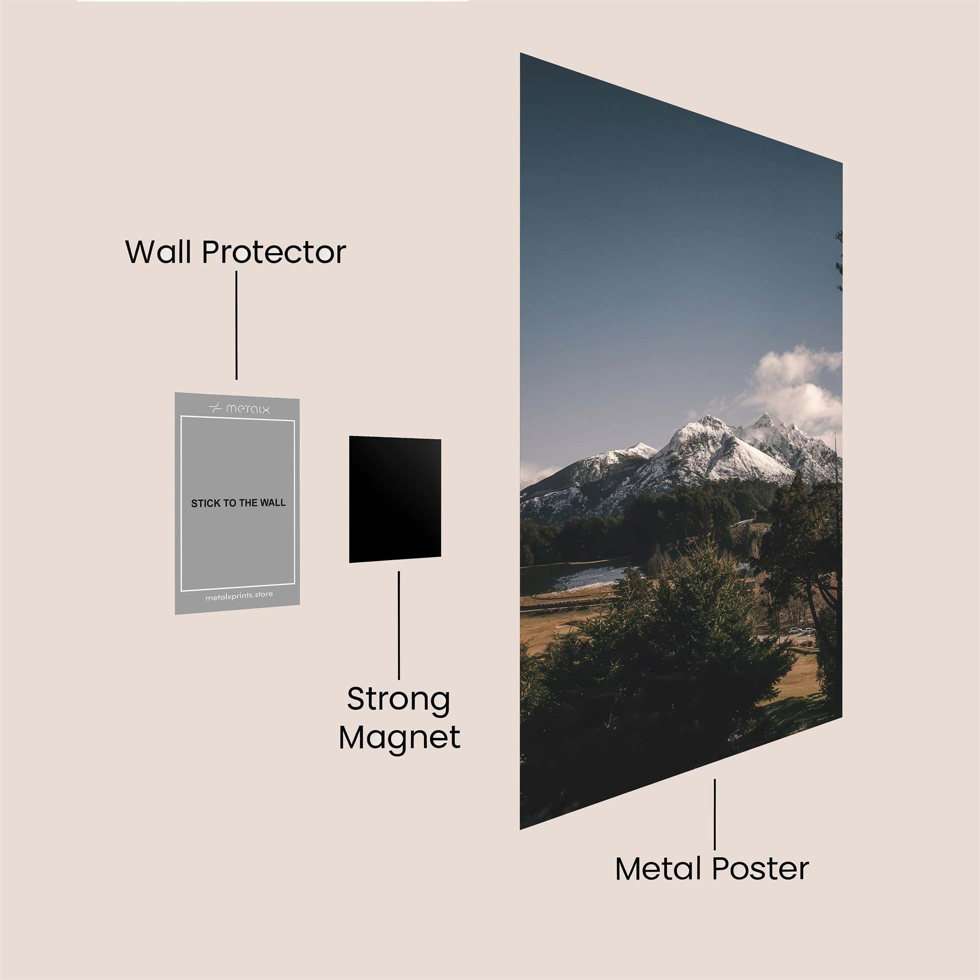 Mountain Serenity Safe Wall Magnetic / M