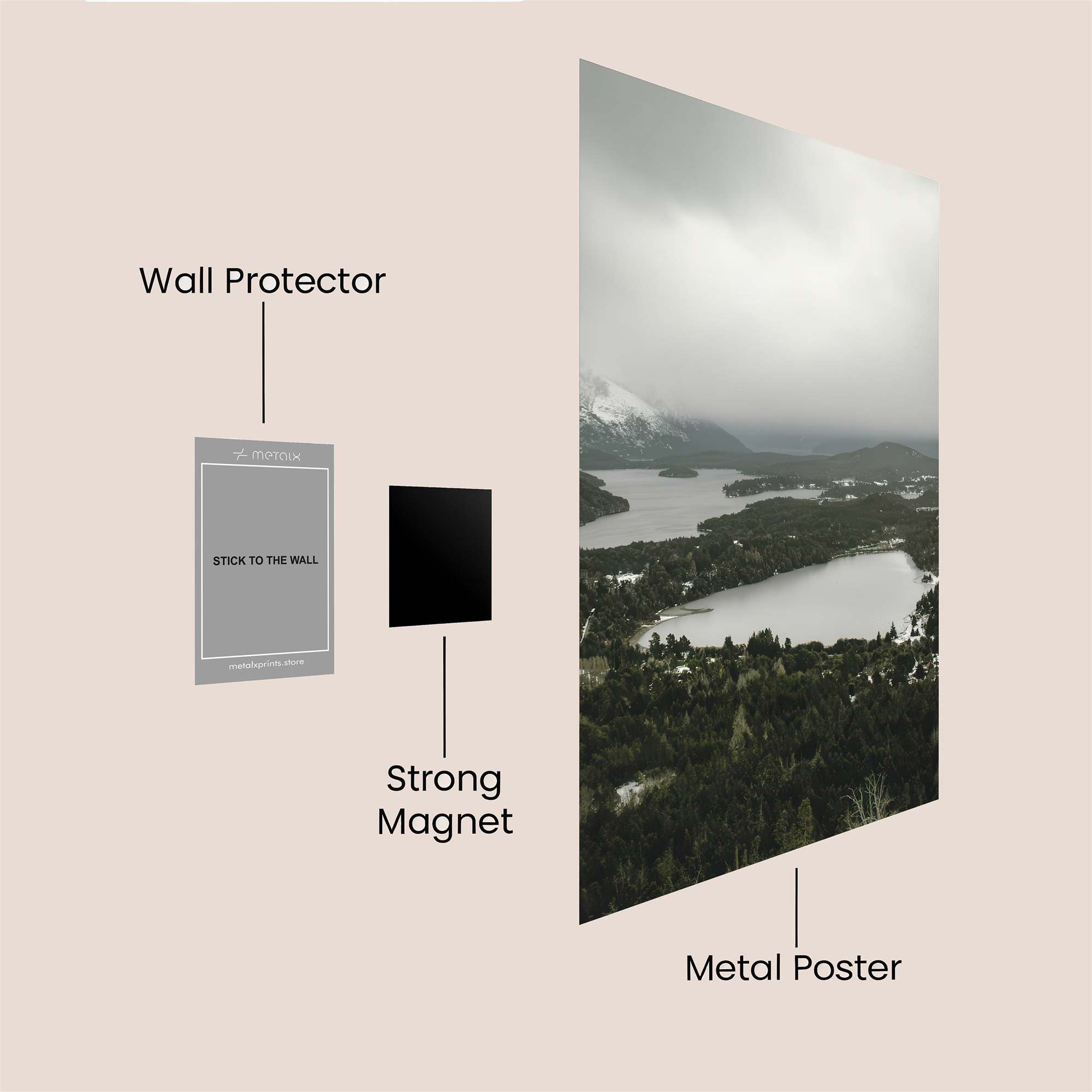 Mountain Serenity Safe Wall Magnetic / M
