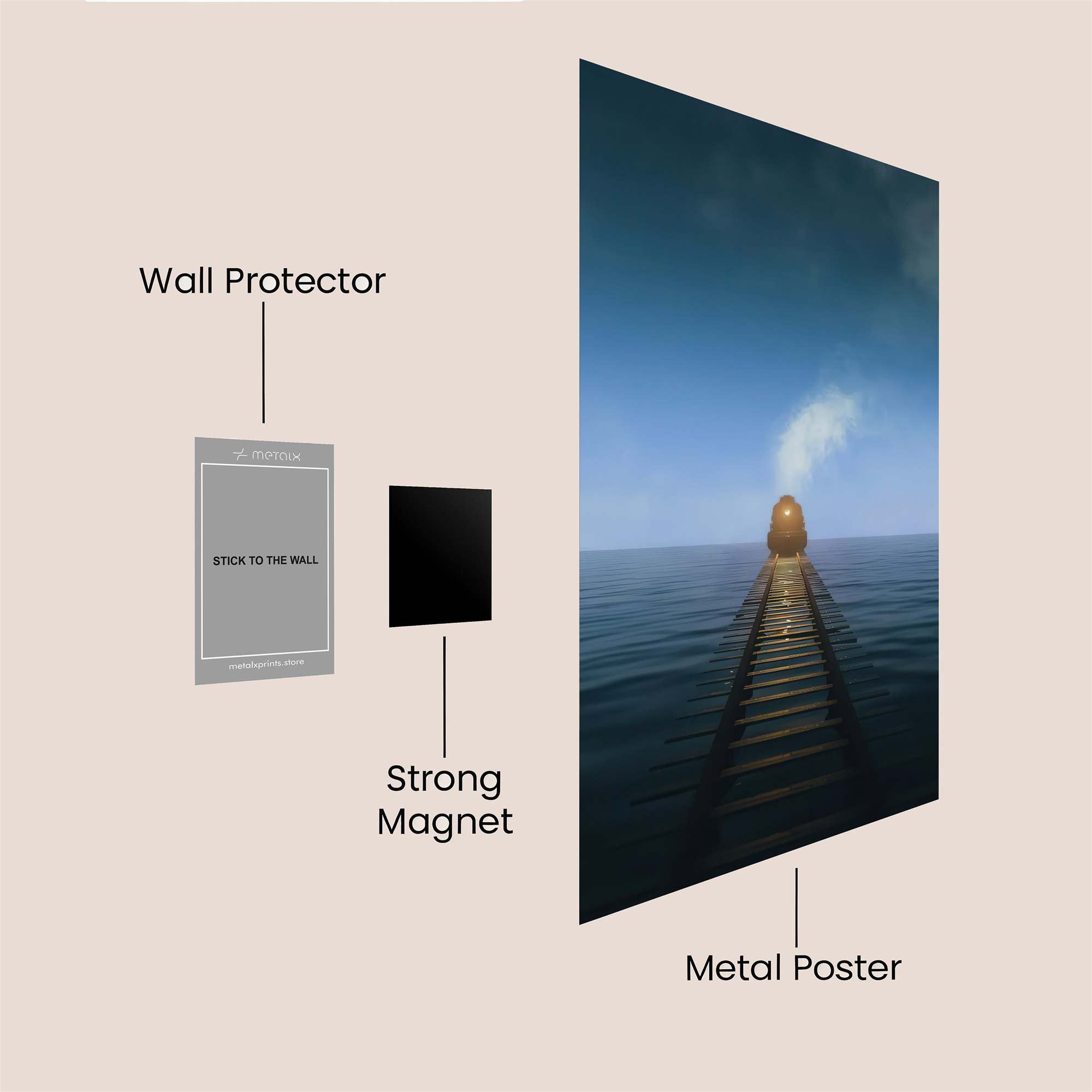 Train Solitude Safe Wall Magnetic / M