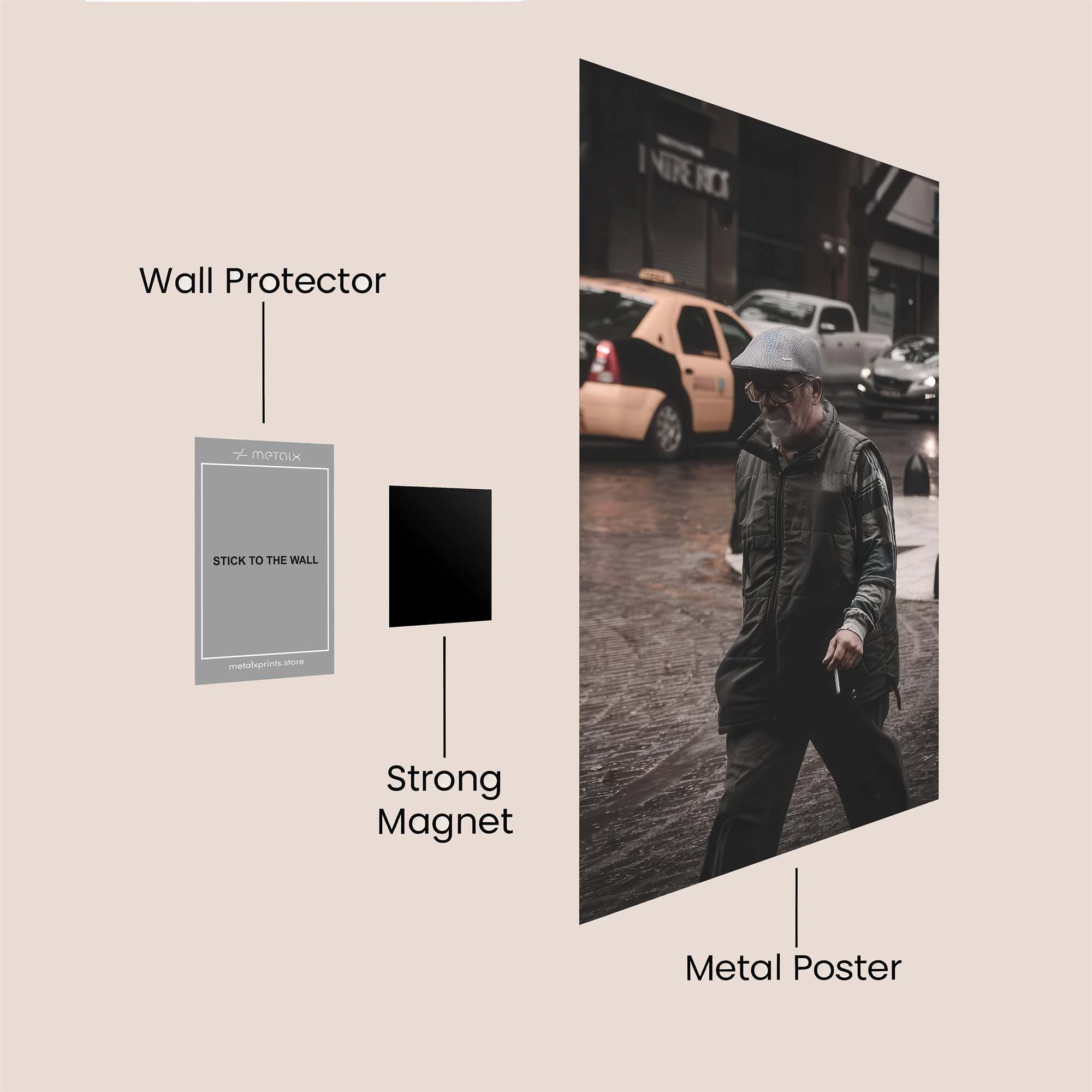 Urban Solitude Safe Wall Magnetic / M