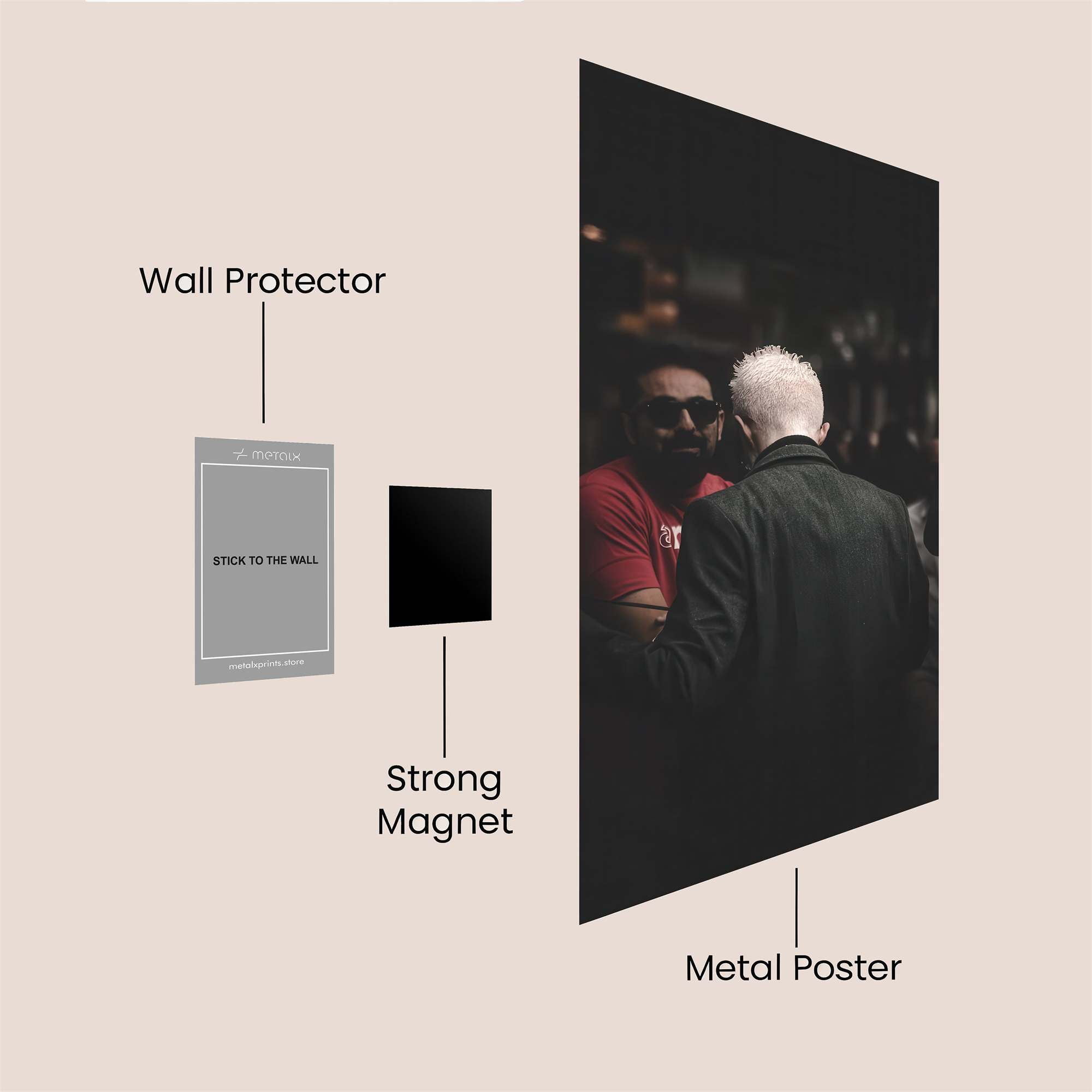 Streets Whisper Safe Wall Magnetic / M