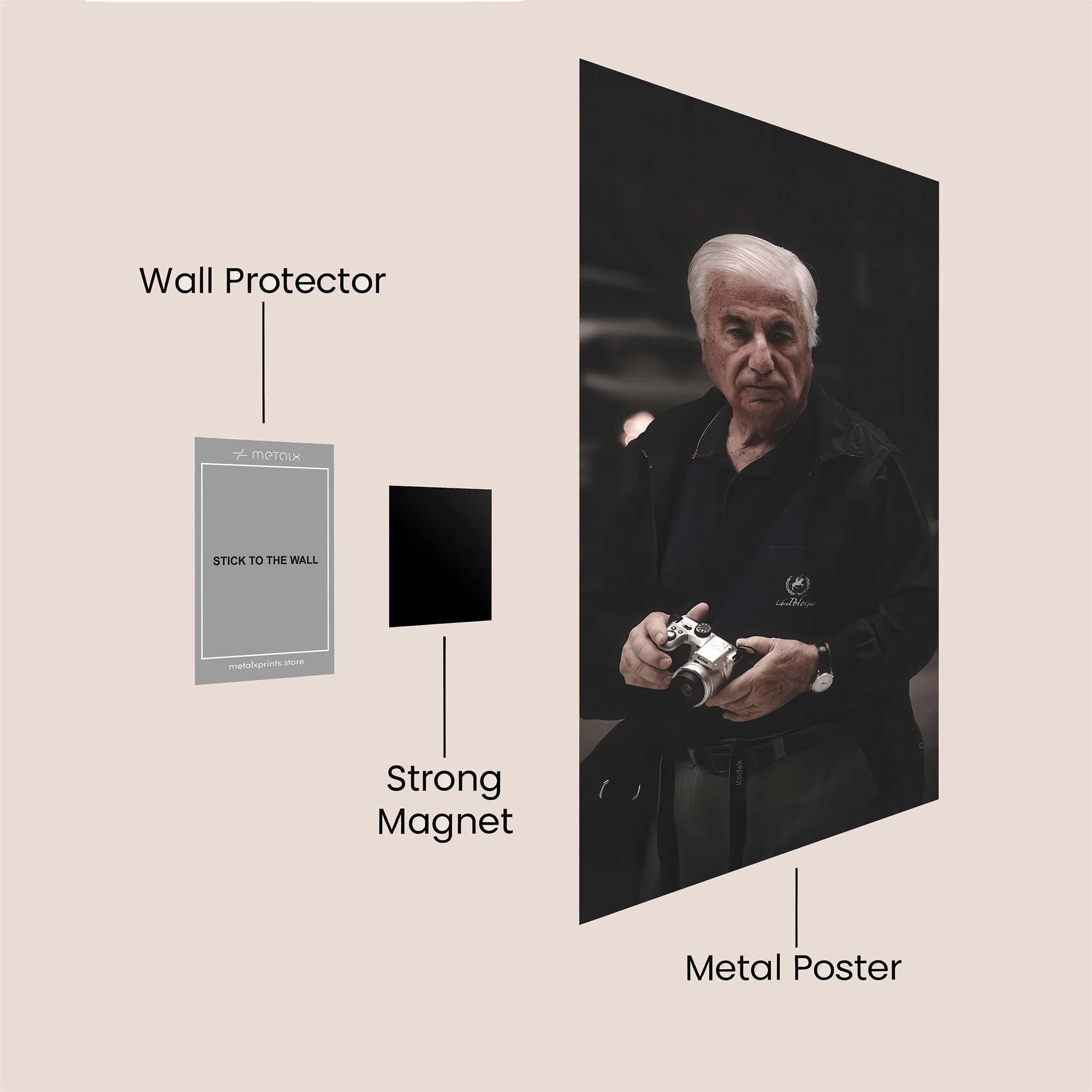 Photographer Enigmatic Safe Wall Magnetic / M