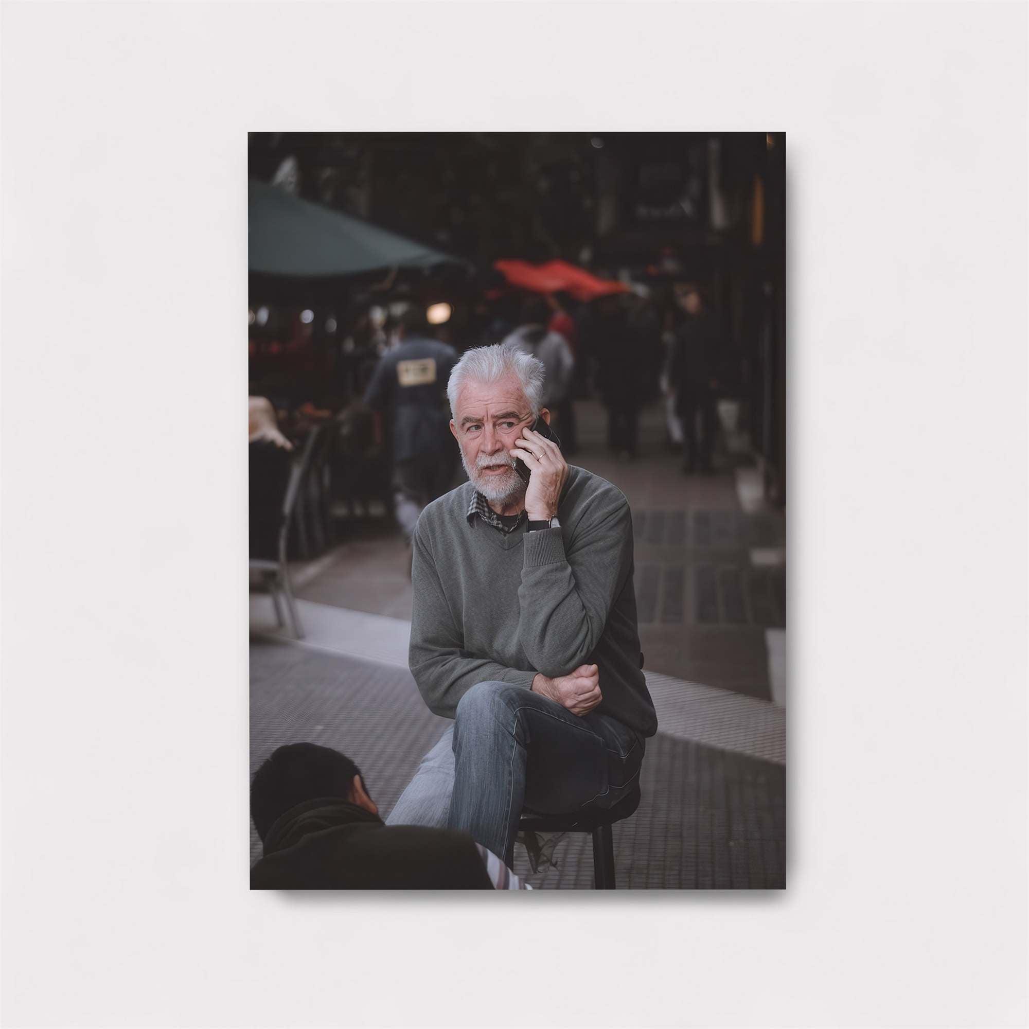 Elderly Contemplative Safe Wall Magnetic / M