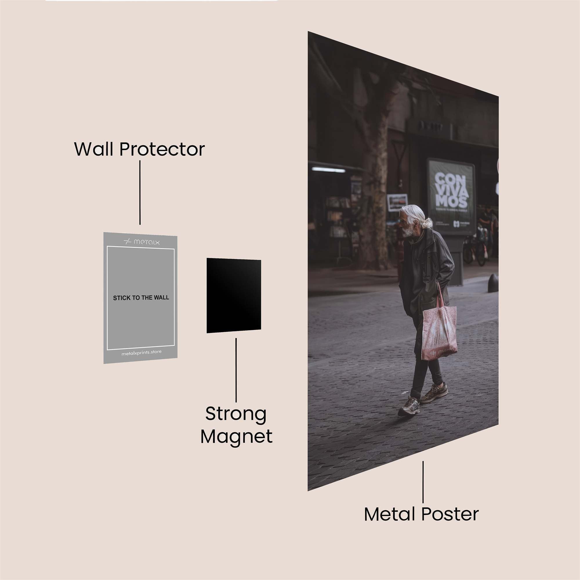 Elderly Solitude Safe Wall Magnetic / M