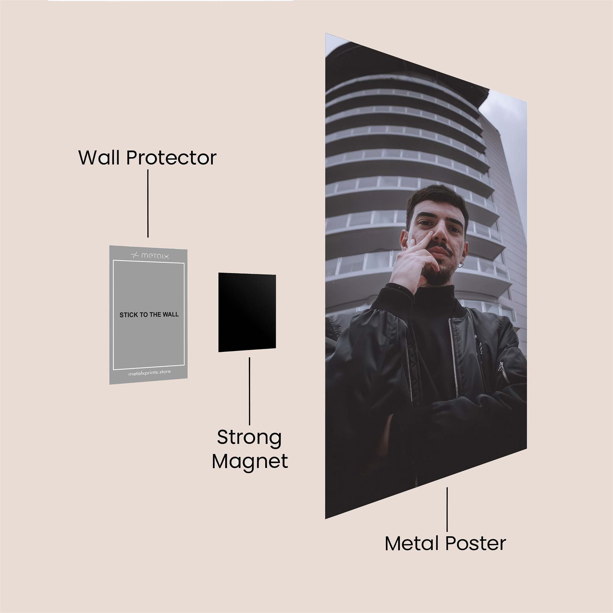 Urban Contemplation Safe Wall Magnetic / M