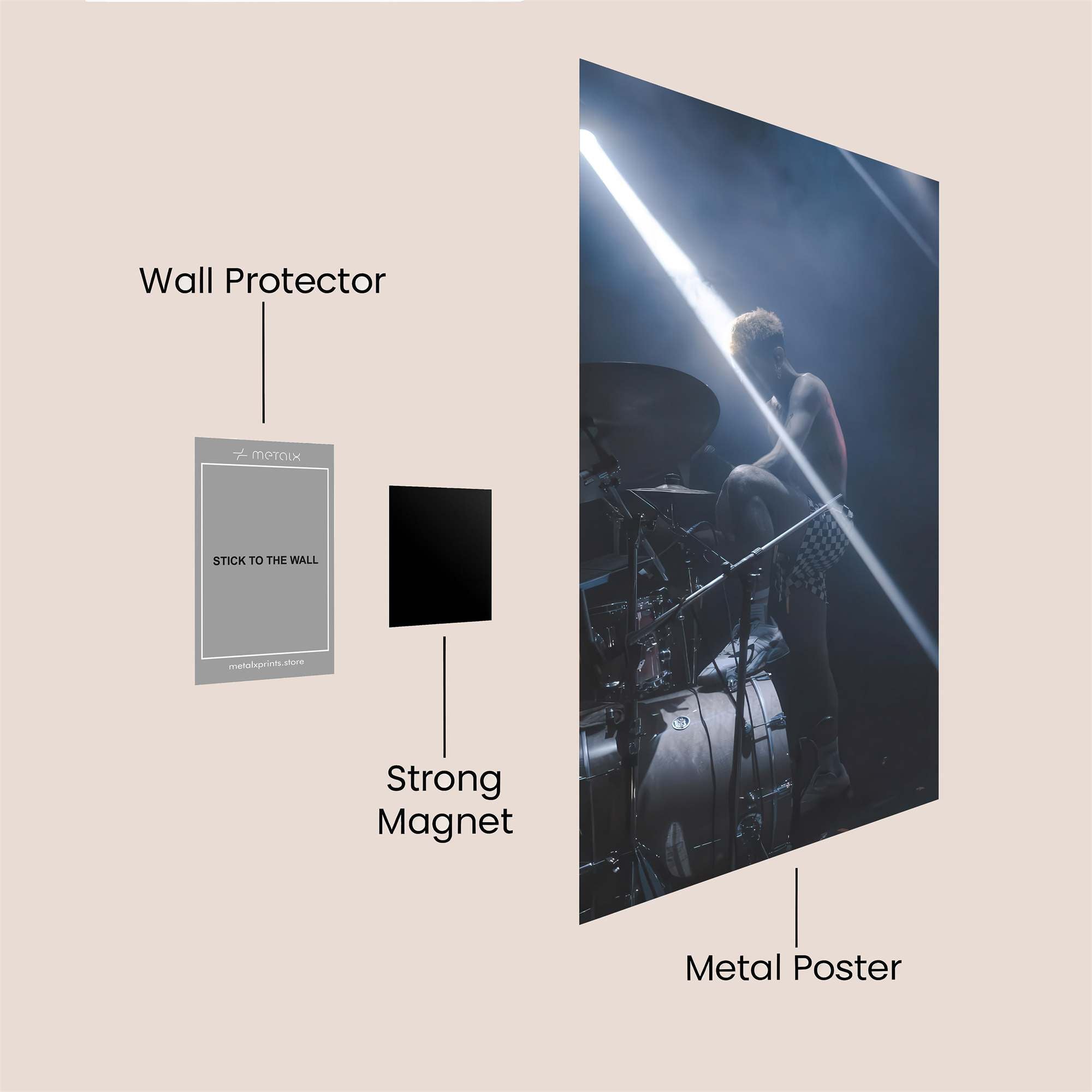 Drummer's Frenzy Safe Wall Magnetic / M