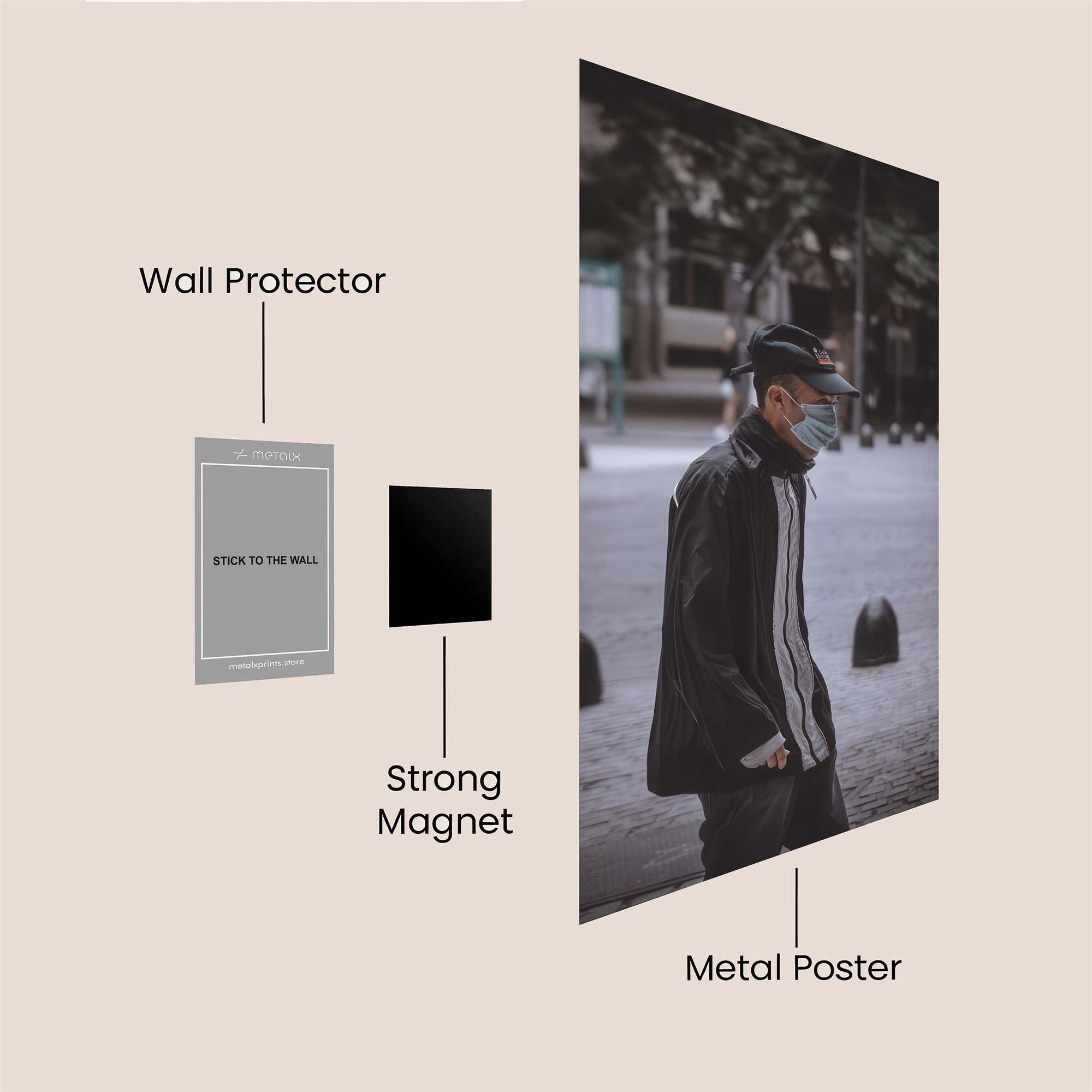 Urban Solitude Safe Wall Magnetic / M