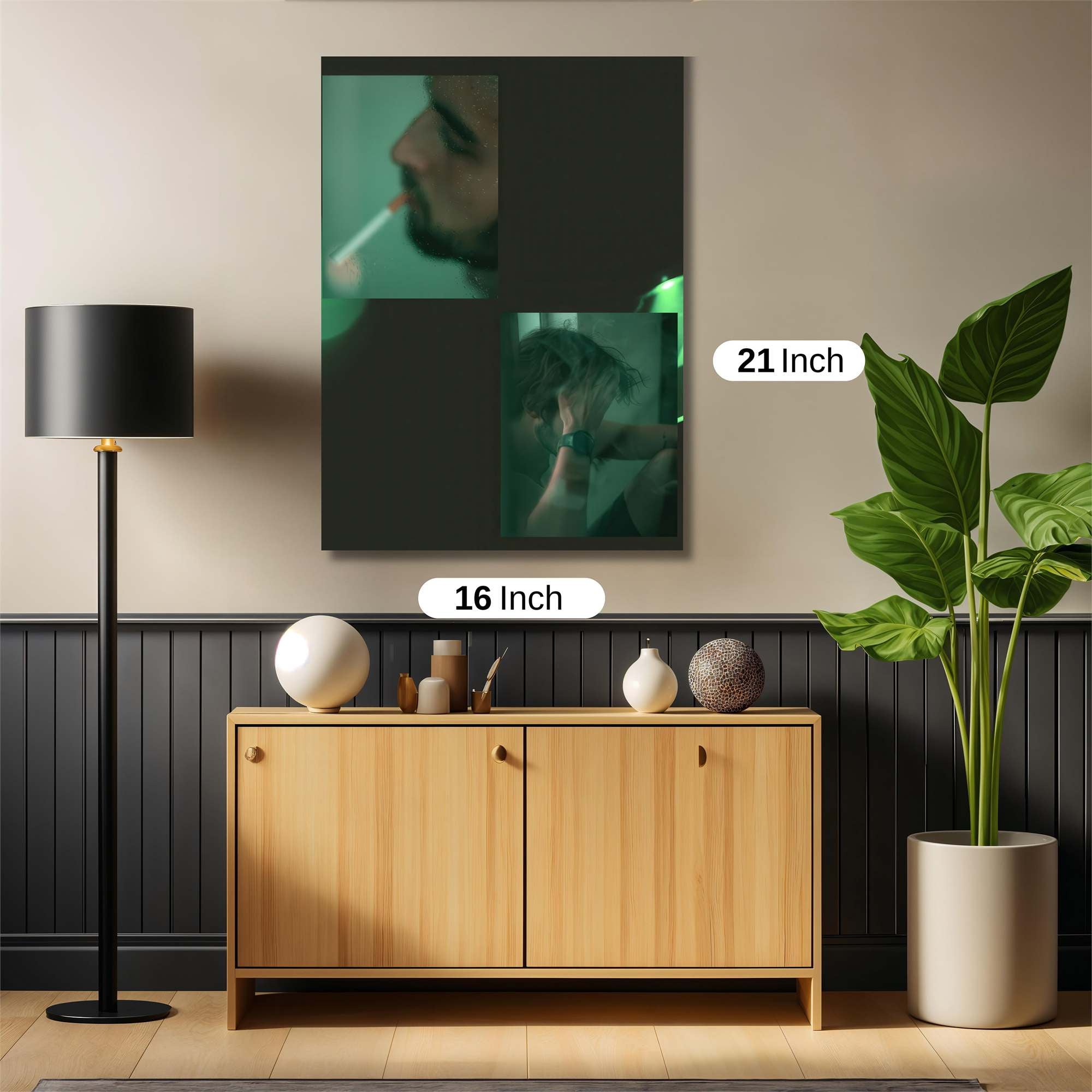 Smoking Melancholy Safe Wall Magnetic / M