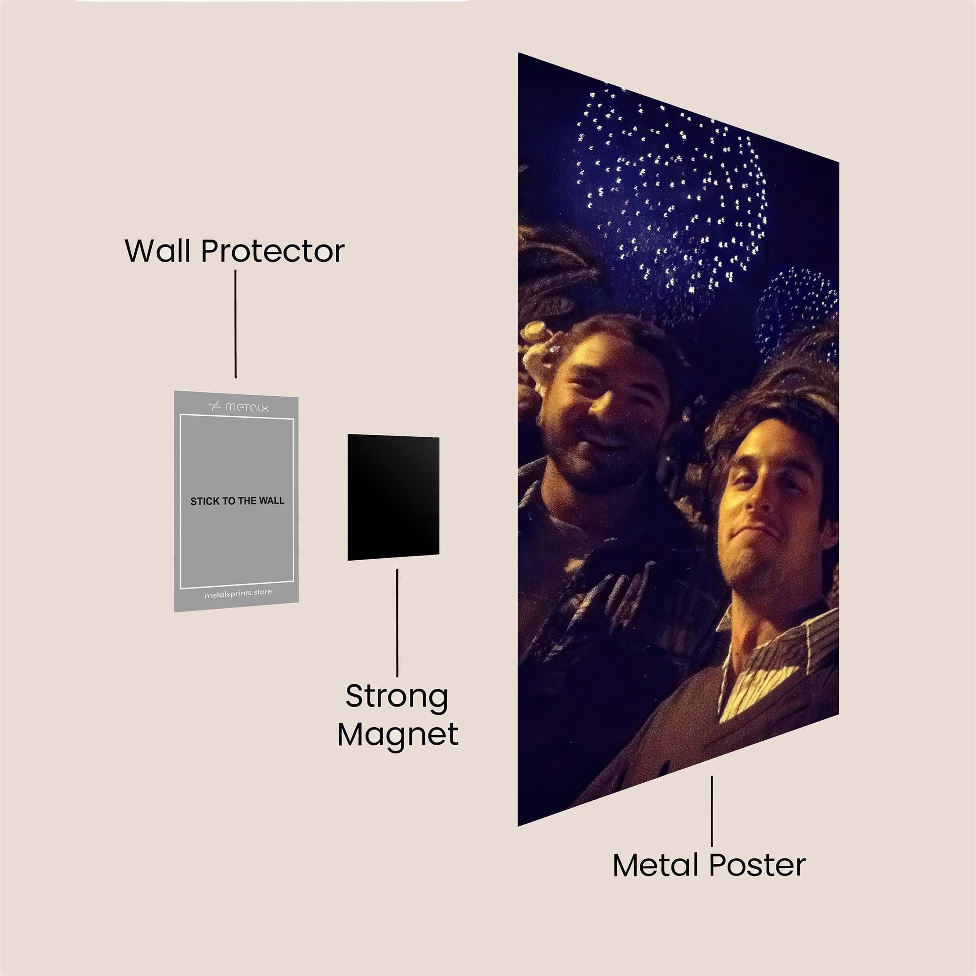 Fireworks Delight Safe Wall Magnetic / M