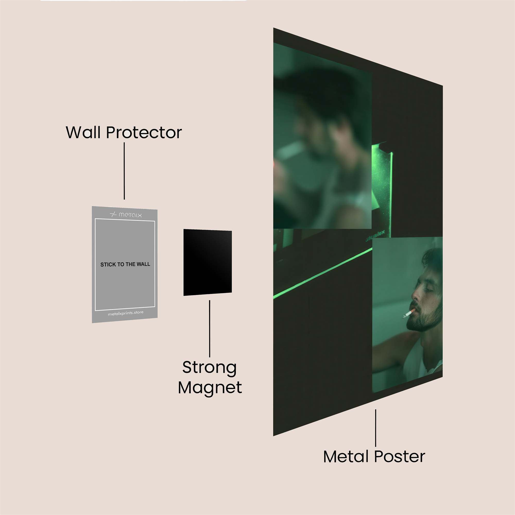Smoke Whisper Safe Wall Magnetic / M
