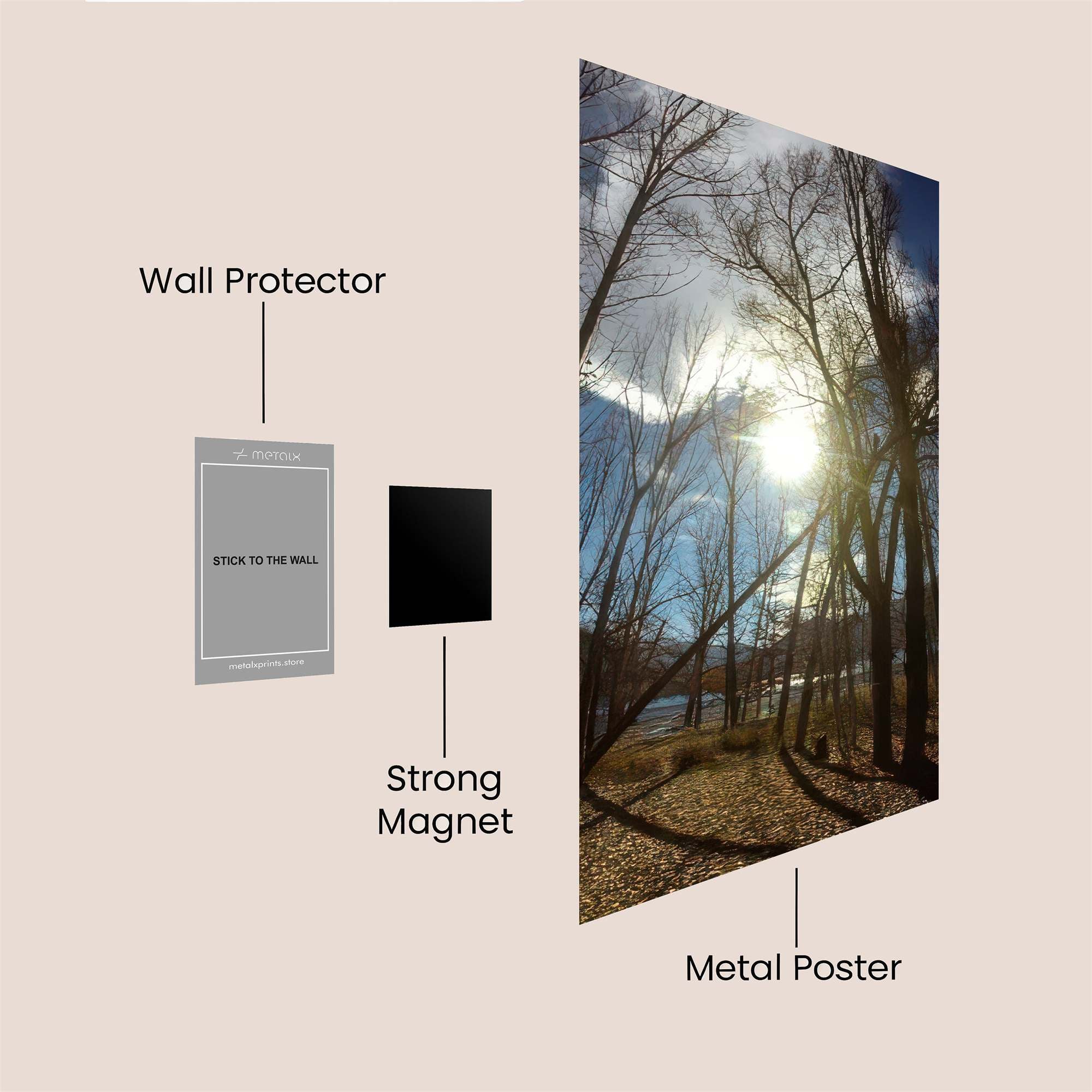 Sunlit Serenity Safe Wall Magnetic / M