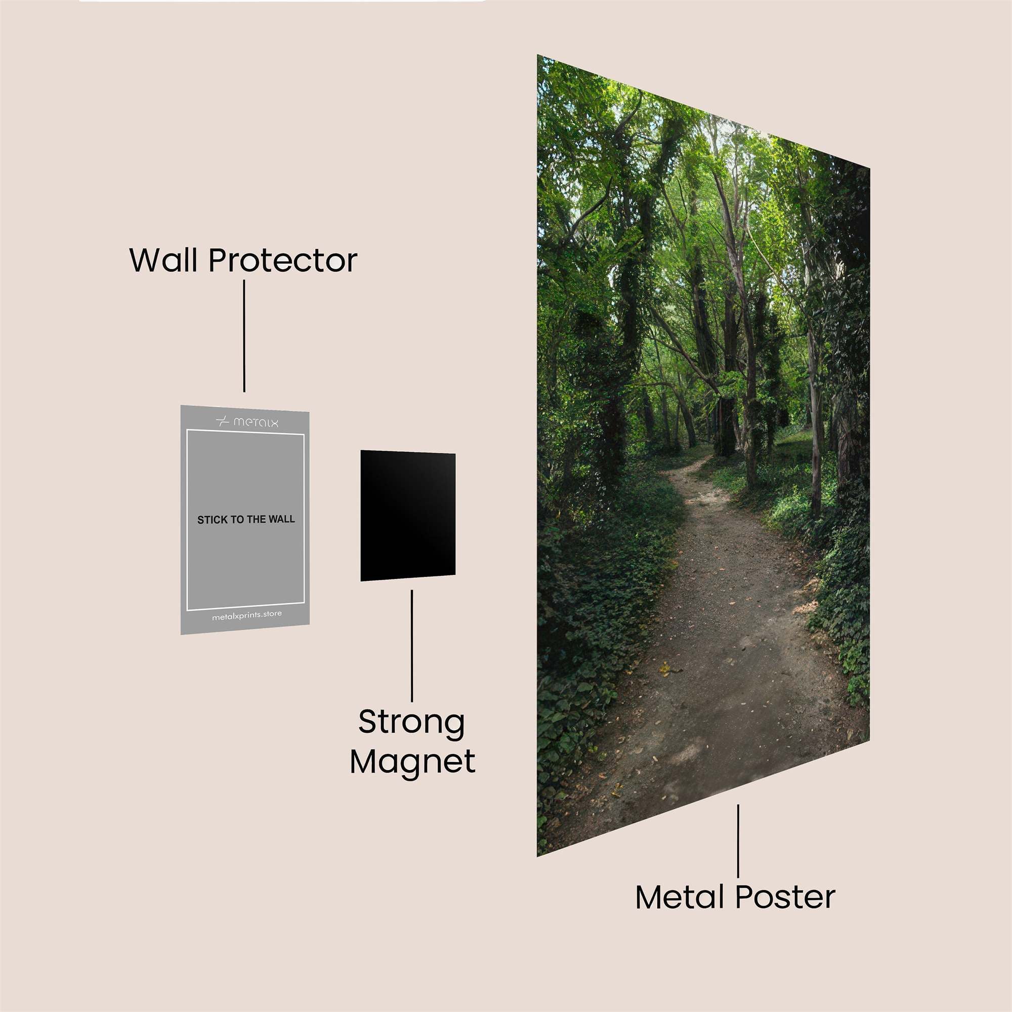 Forest Serenity Safe Wall Magnetic / M
