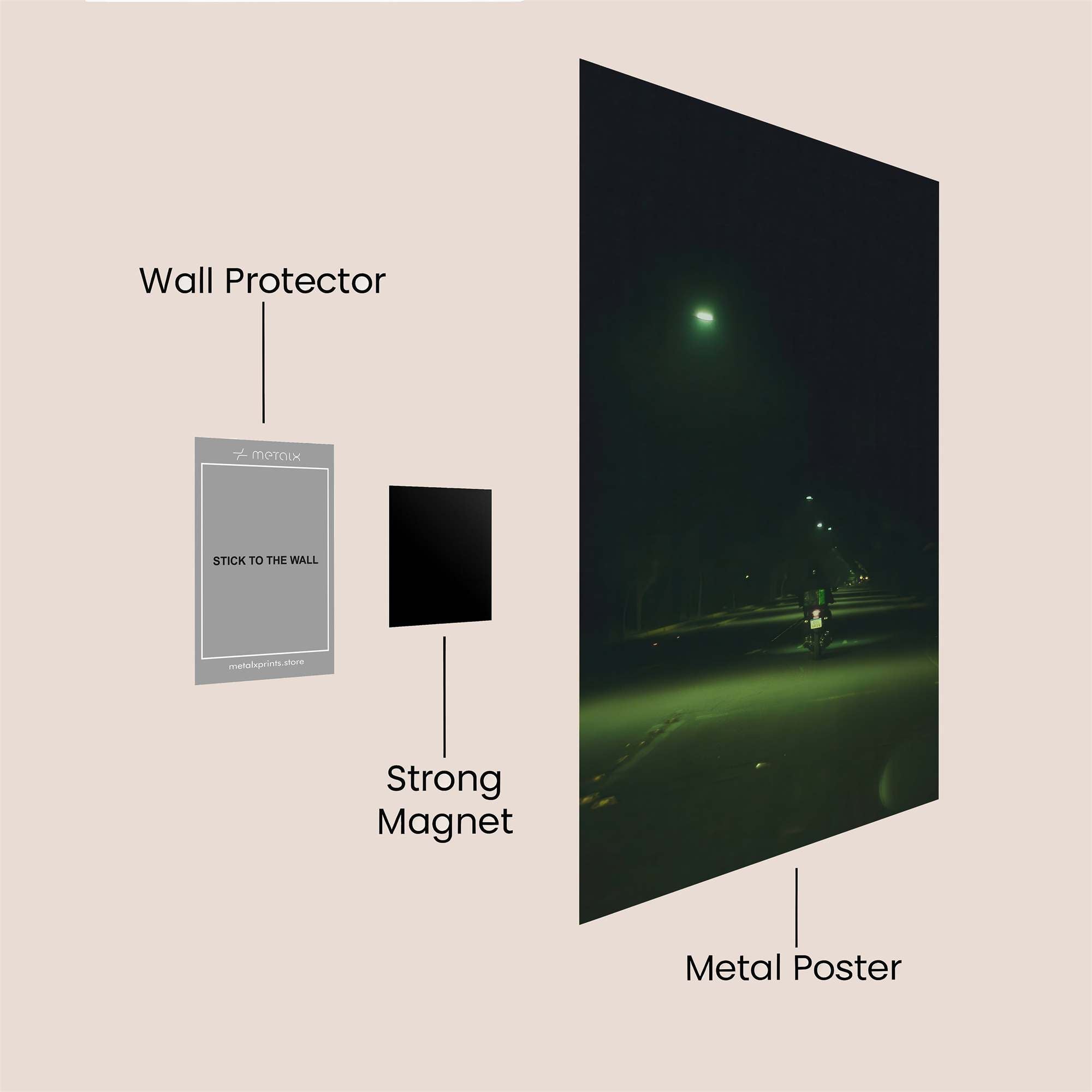 Night Rider Safe Wall Magnetic / M