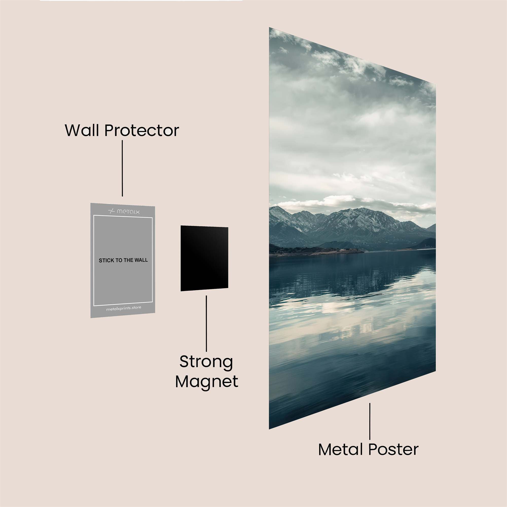 Mountain Serenity Safe Wall Magnetic / M
