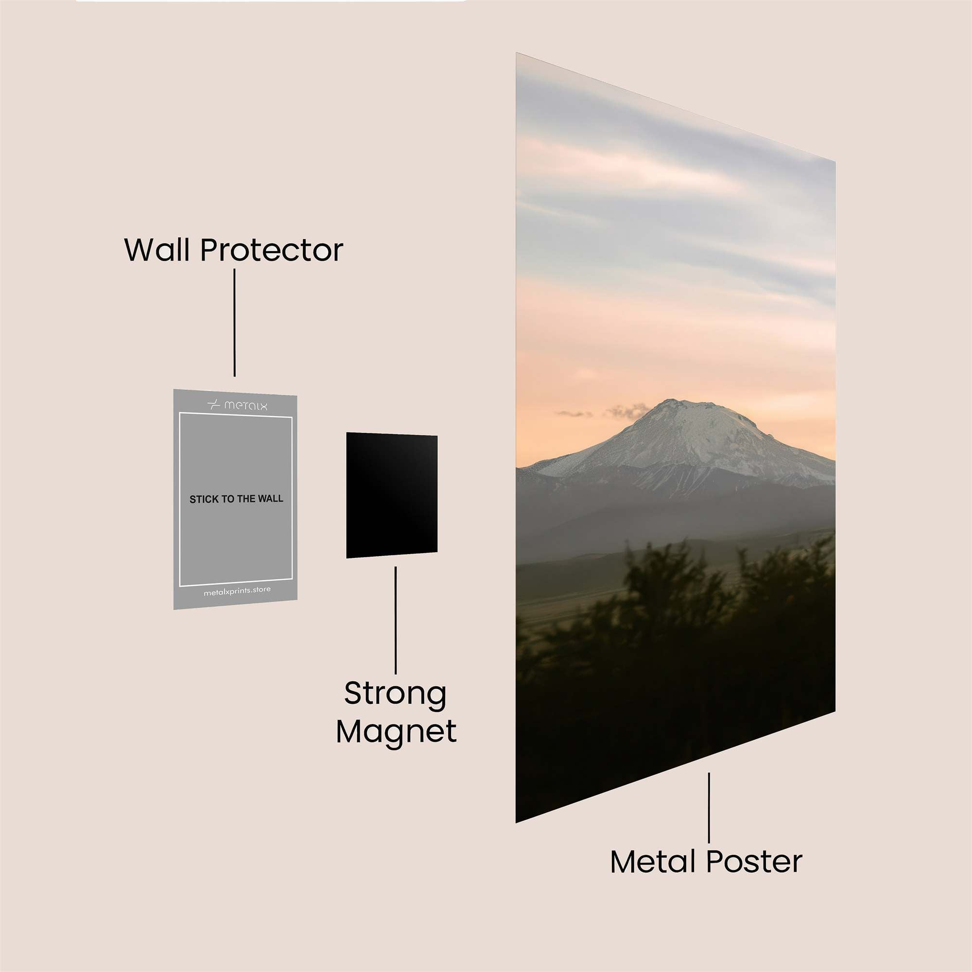 Ararat Serenity Safe Wall Magnetic / M