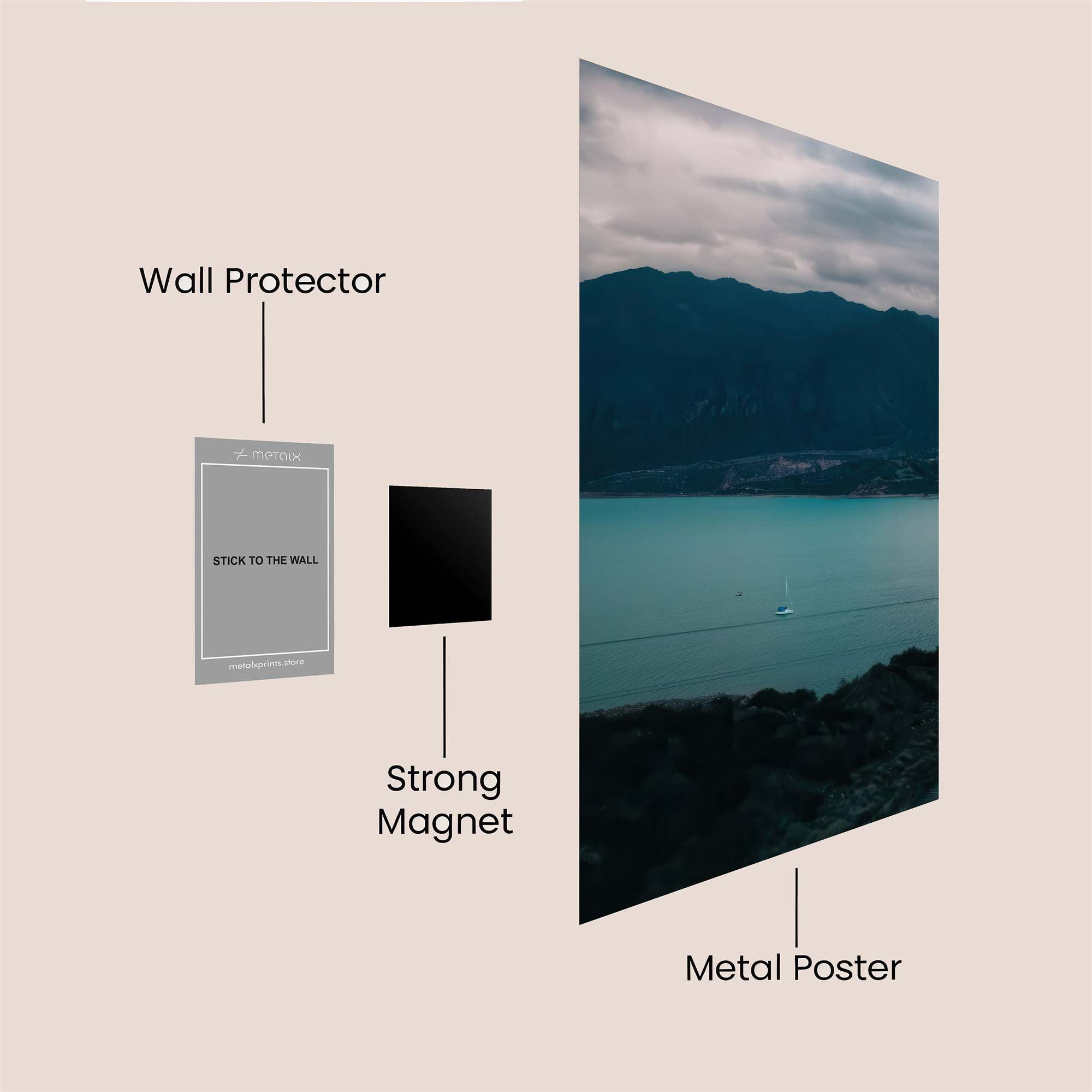 Mountain Serenity Safe Wall Magnetic / M