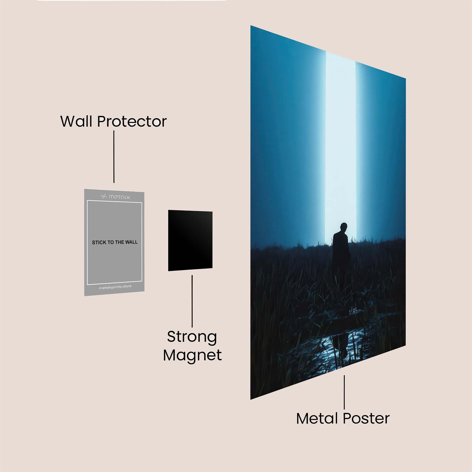 Portal Serene Safe Wall Magnetic / M