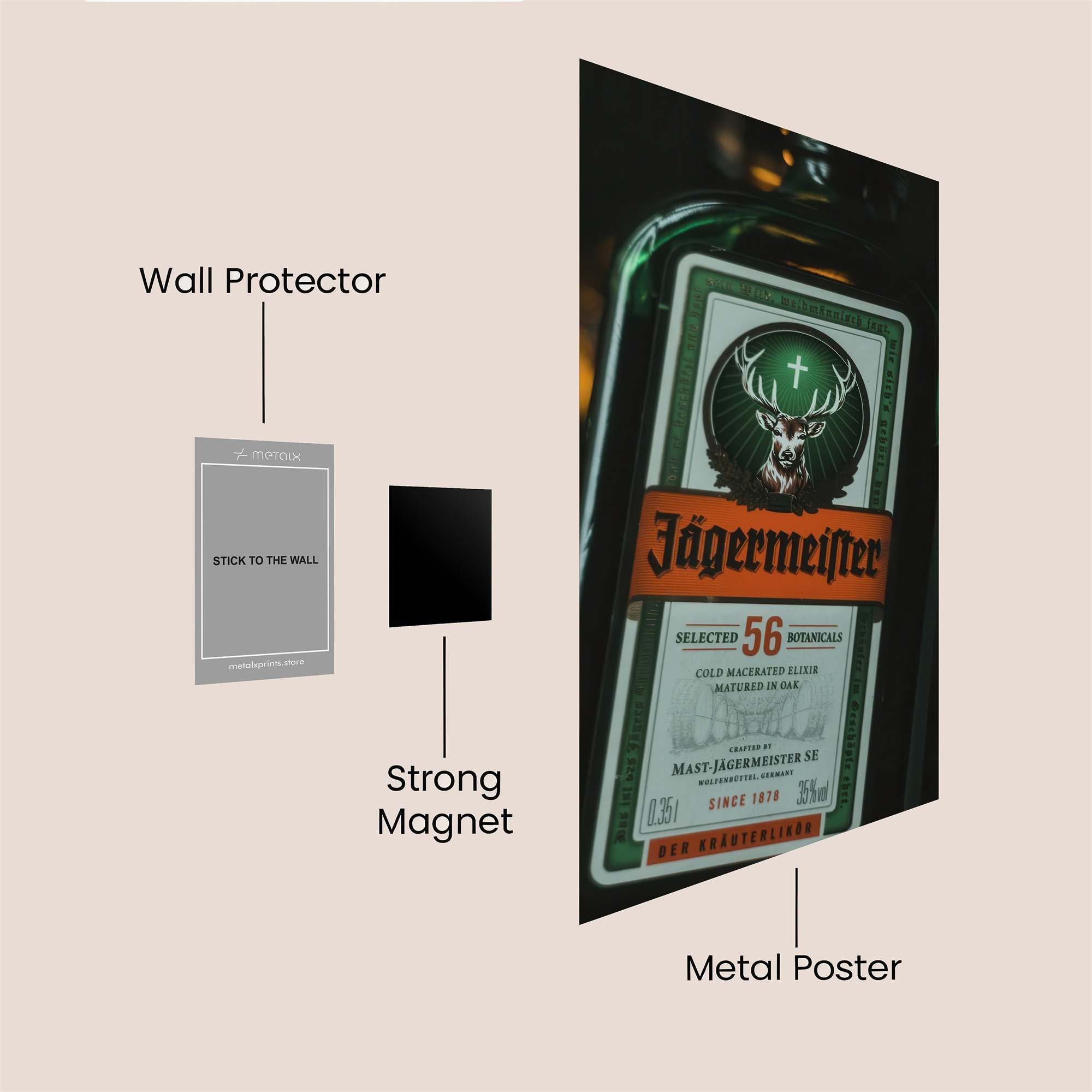 Jägermeister Intrigue Safe Wall Magnetic / M