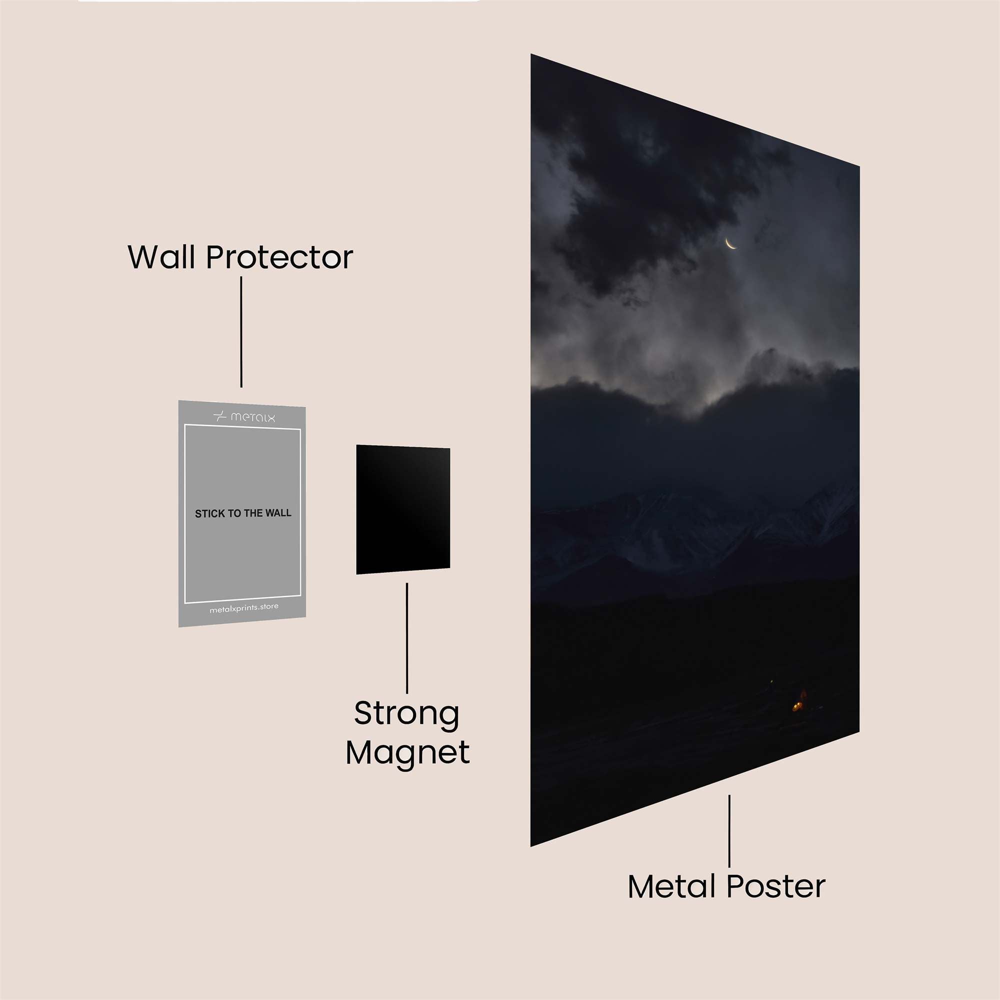 Moonlit Mystery Safe Wall Magnetic / M