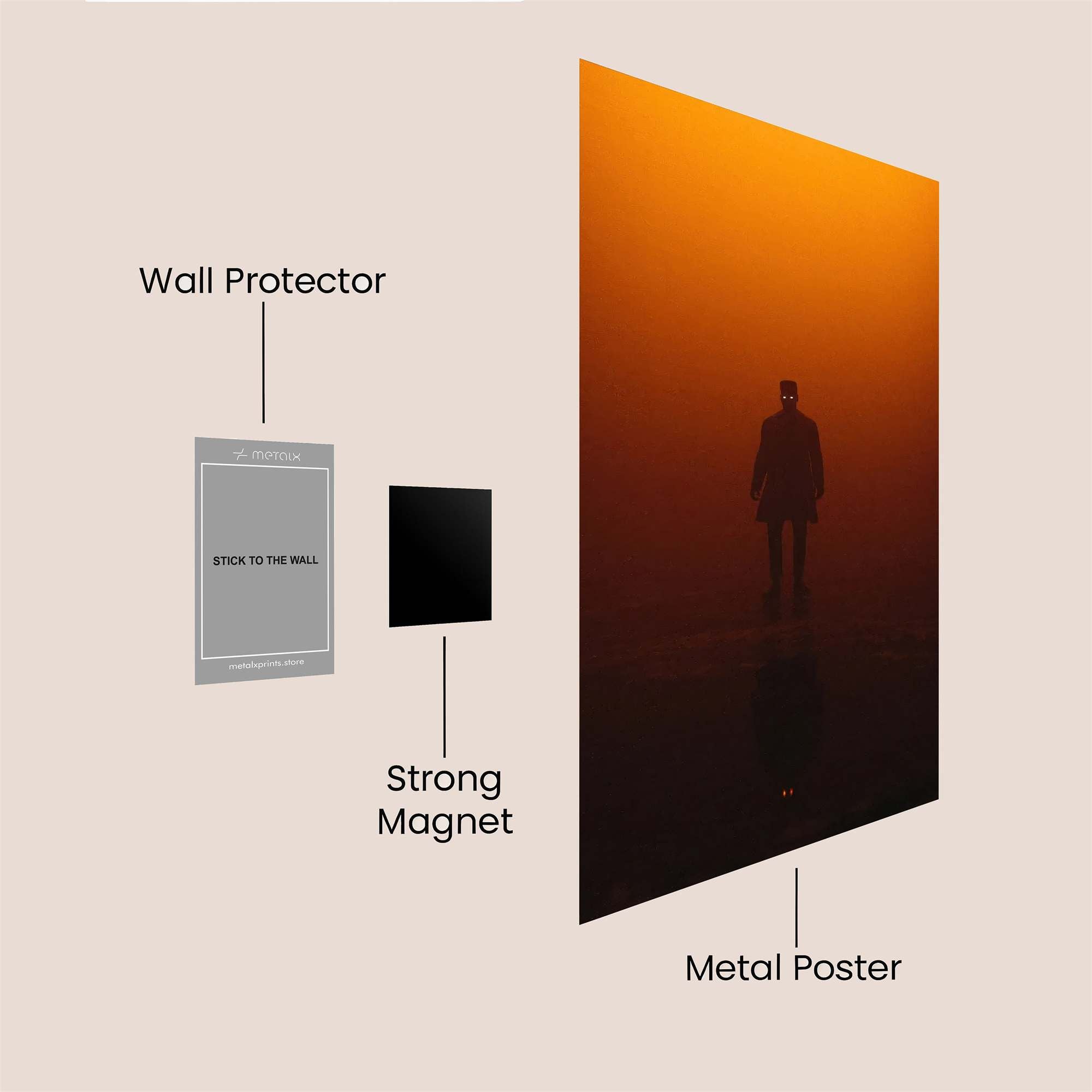 Figure Eerie Safe Wall Magnetic / M