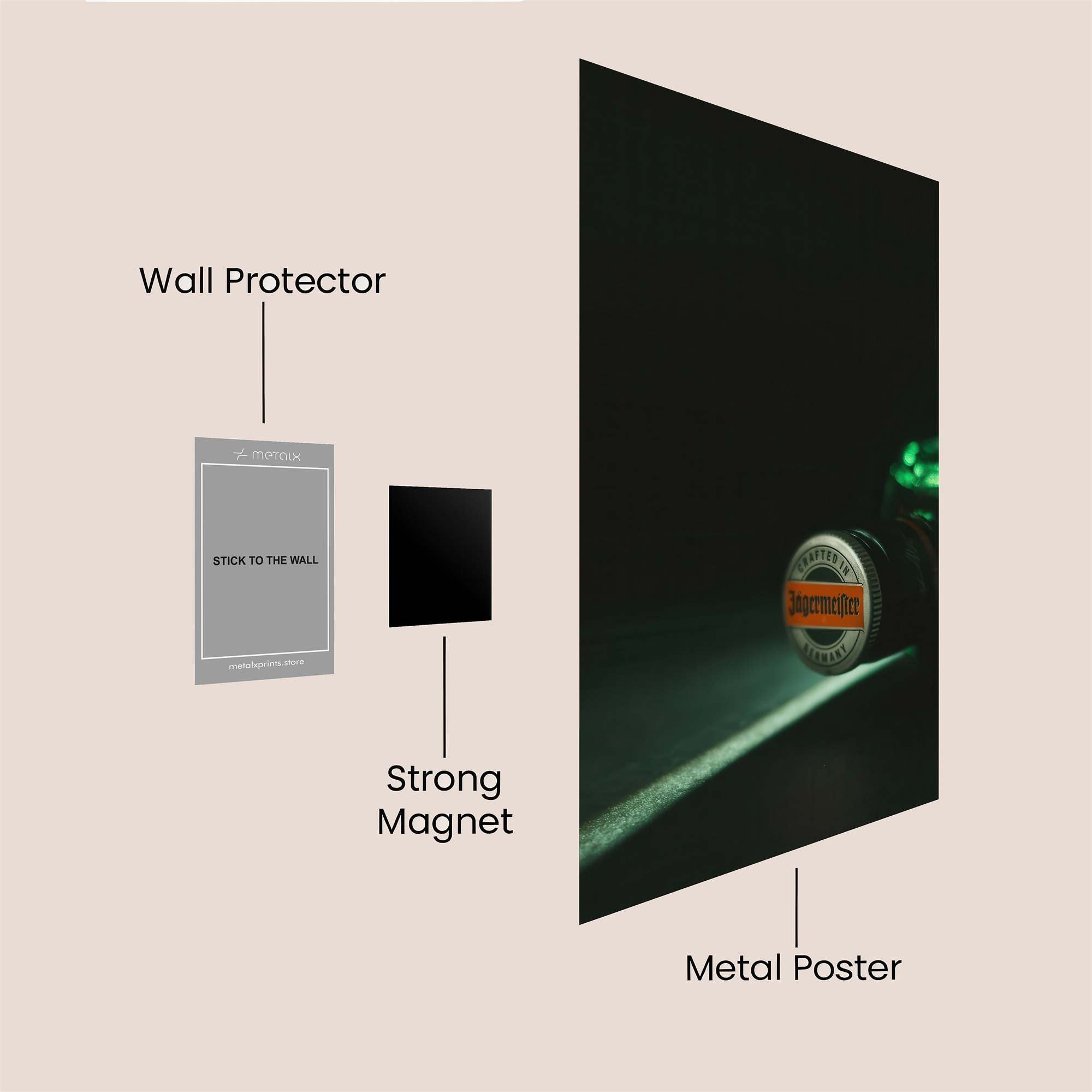 Jägermeister Glow Safe Wall Magnetic / M