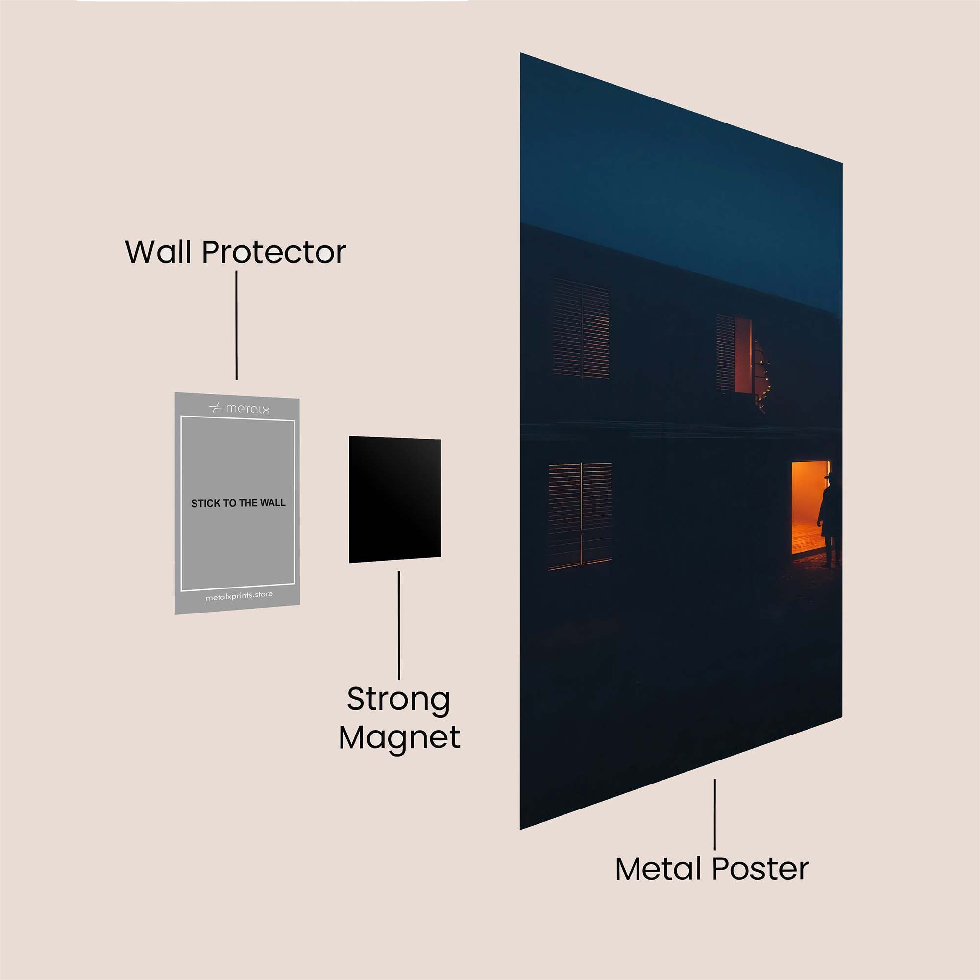 Cabin Mystery Safe Wall Magnetic / M