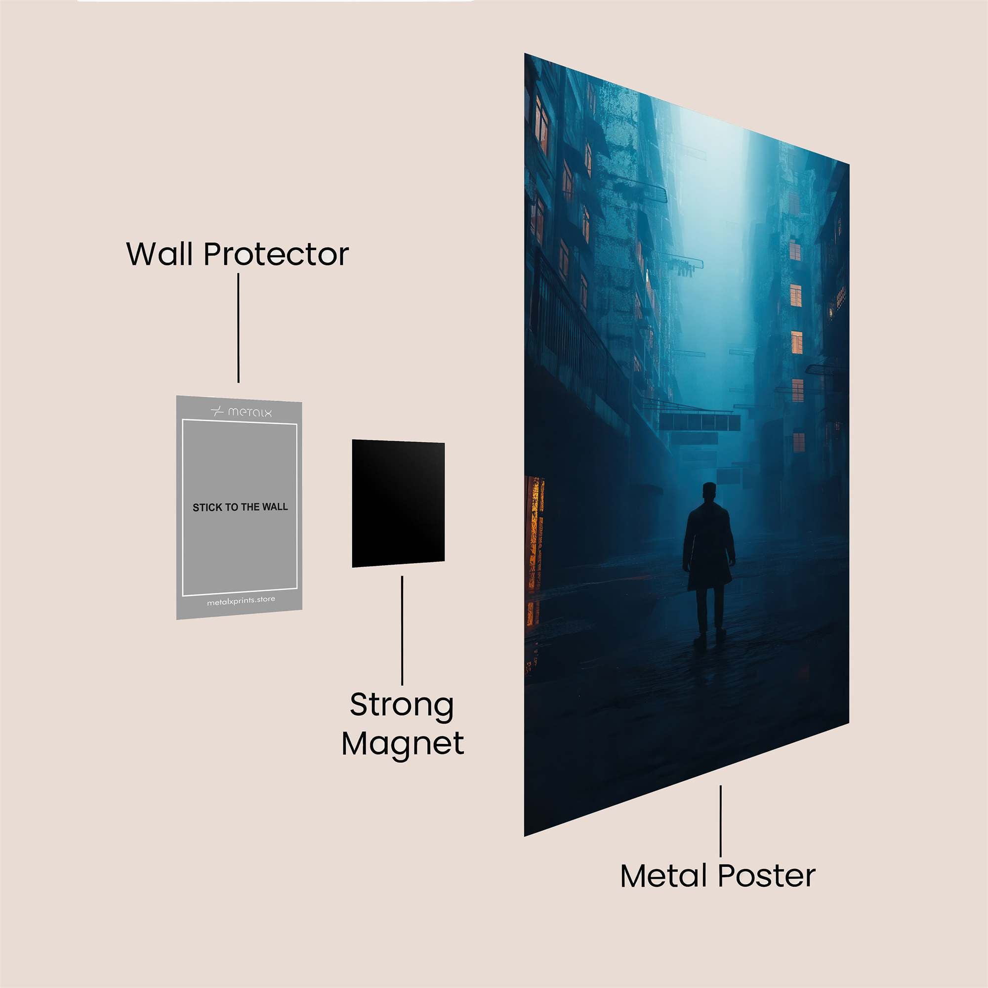 Mystery Alley Safe Wall Magnetic / M