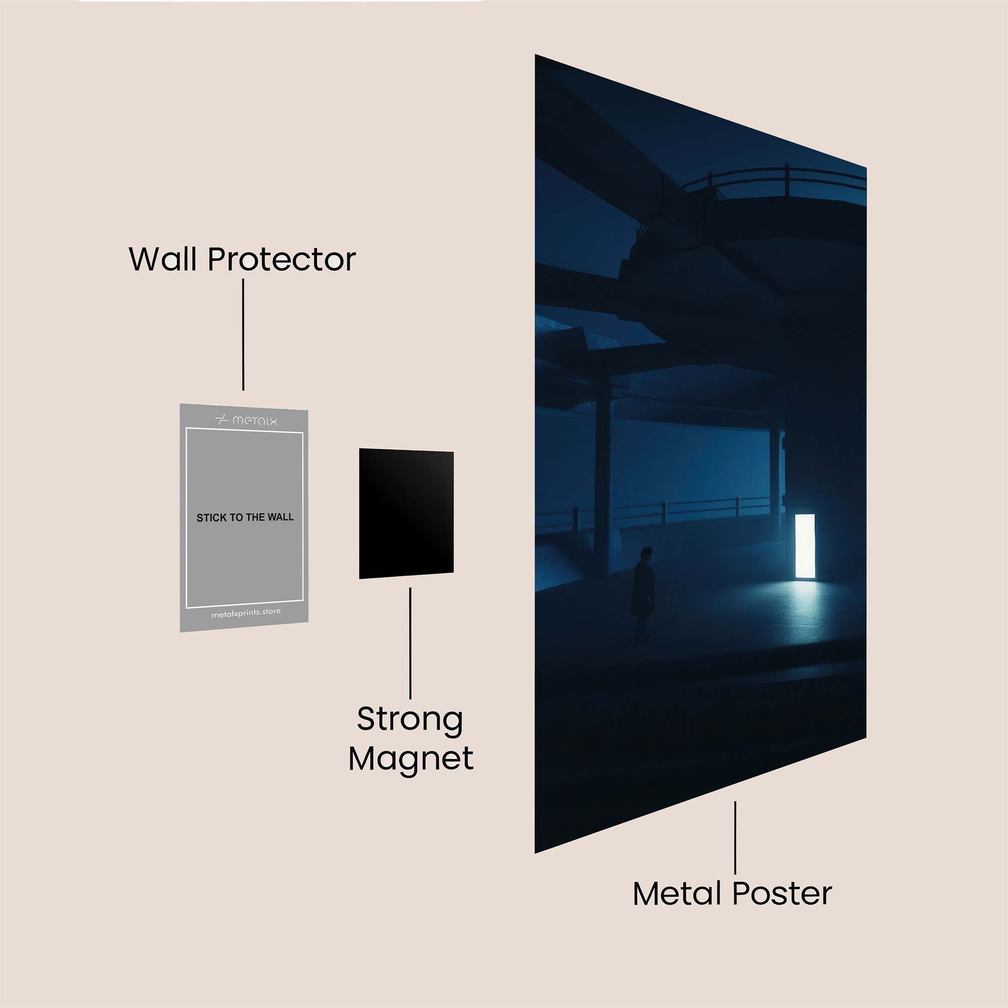 Portal Mystery Safe Wall Magnetic / M