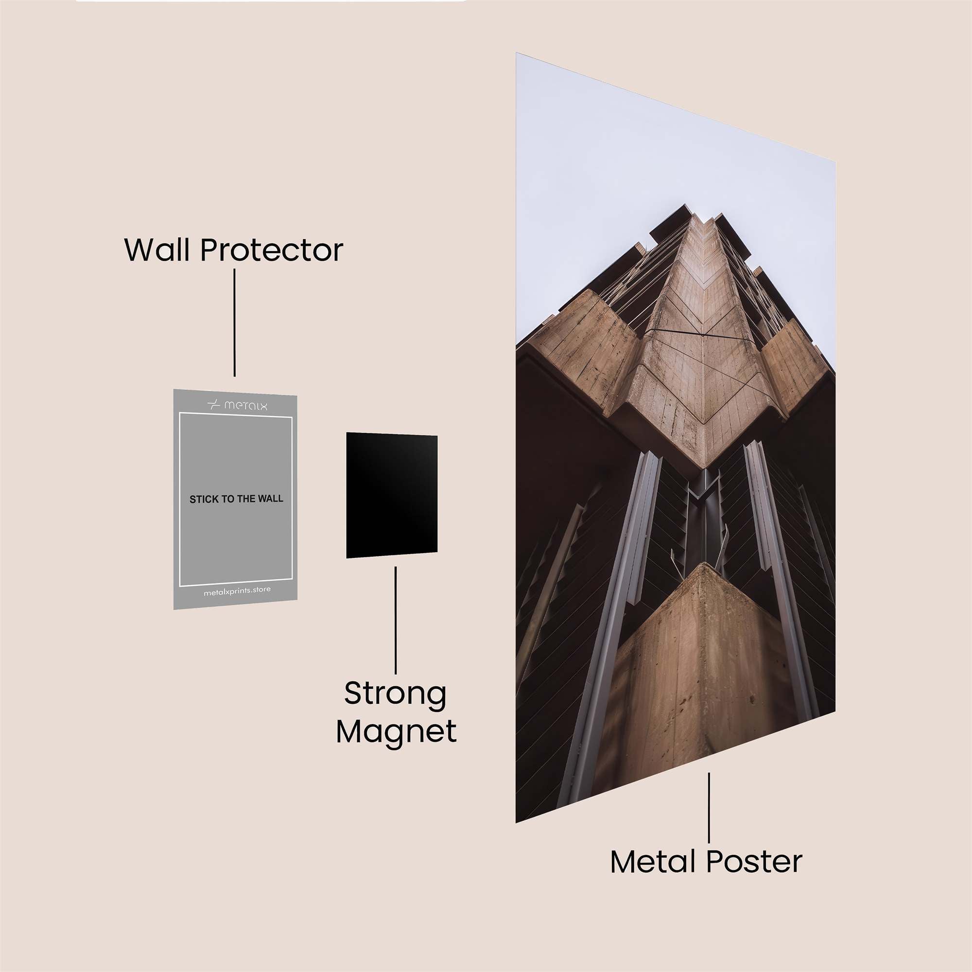 Tower Majestic Safe Wall Magnetic / M