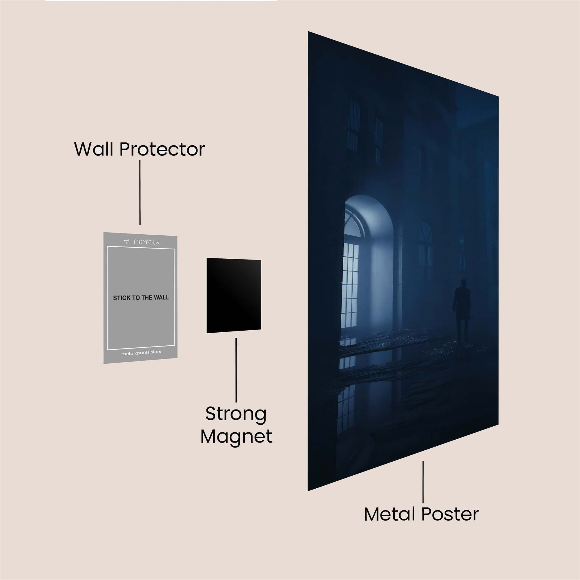 Hallway Gloom Safe Wall Magnetic / M