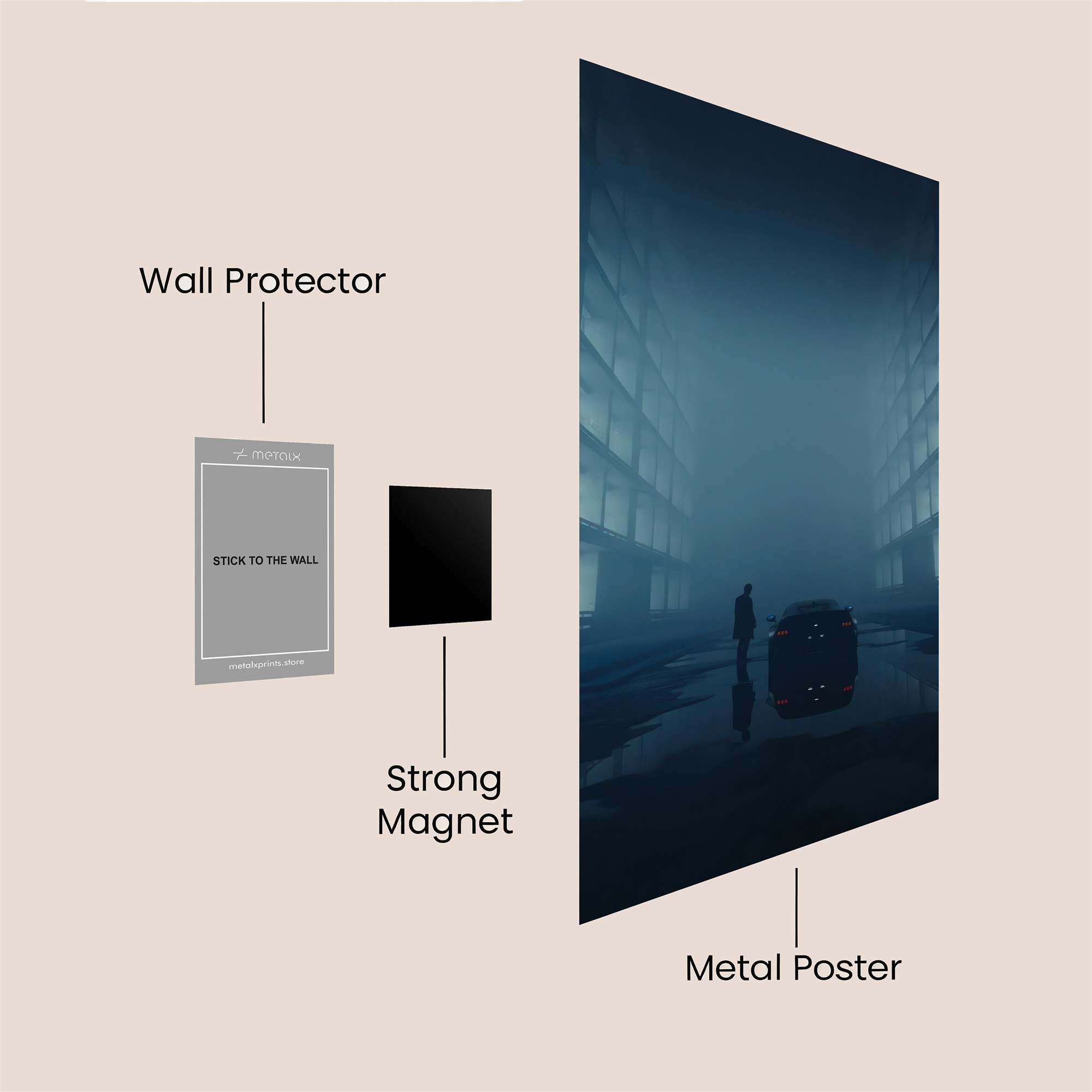 Foggy Enigma Safe Wall Magnetic / M