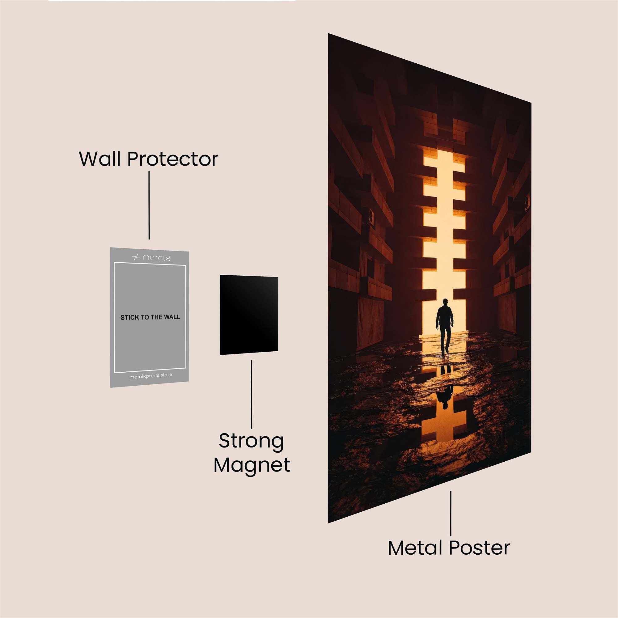 Exit Hopeful Safe Wall Magnetic / M
