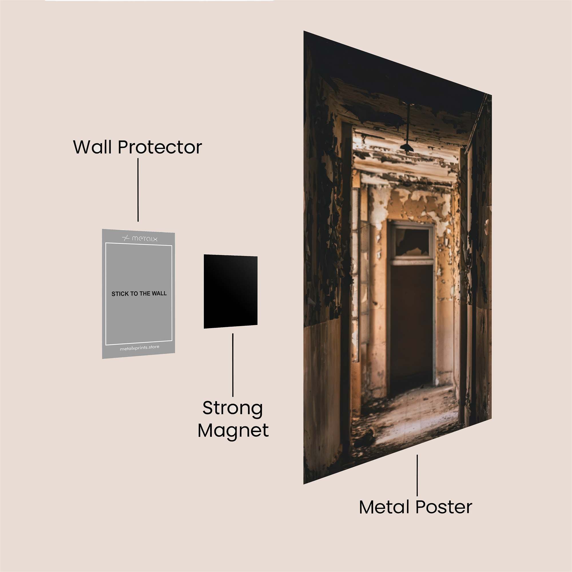 Haunted Corridor Safe Wall Magnetic / M