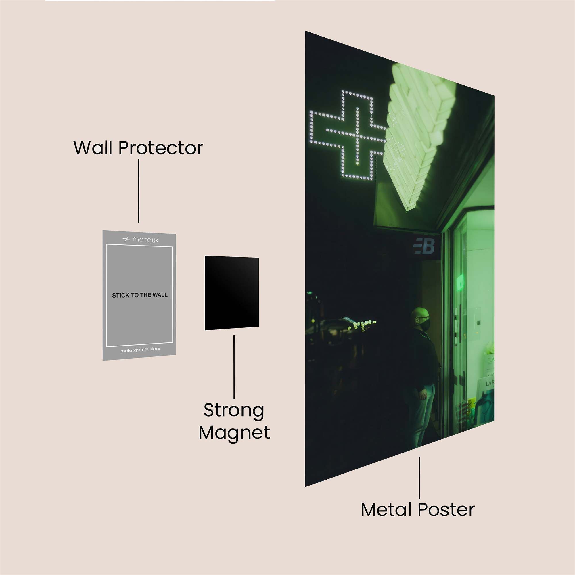 Pharmacy Glow Safe Wall Magnetic / M