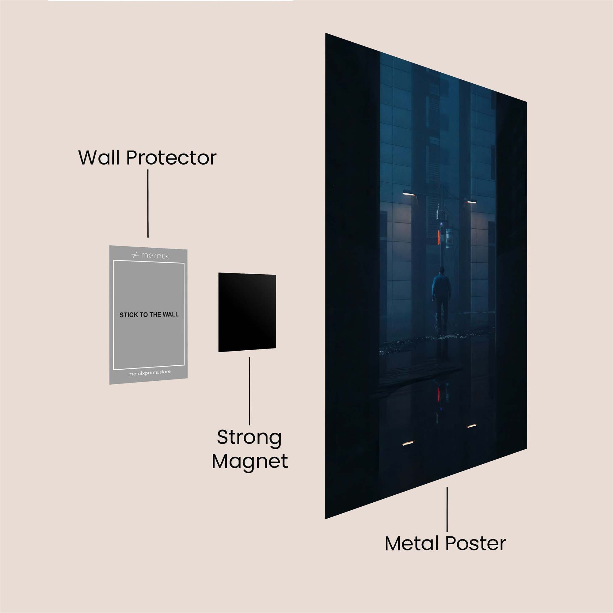 Alleyway Mystery Safe Wall Magnetic / M