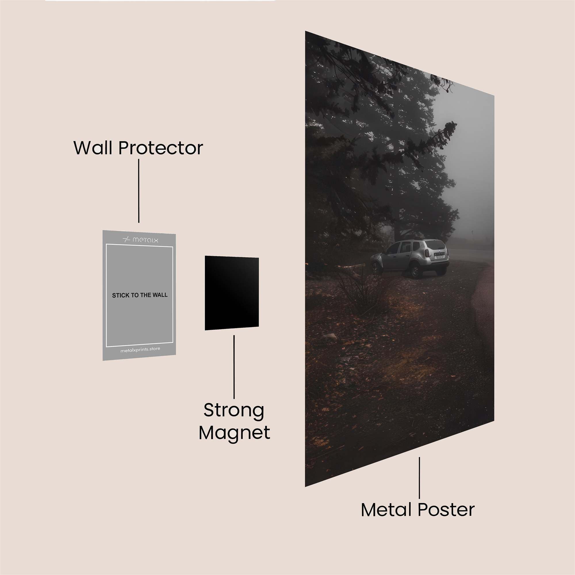 Sunset Serenity Safe Wall Magnetic / M