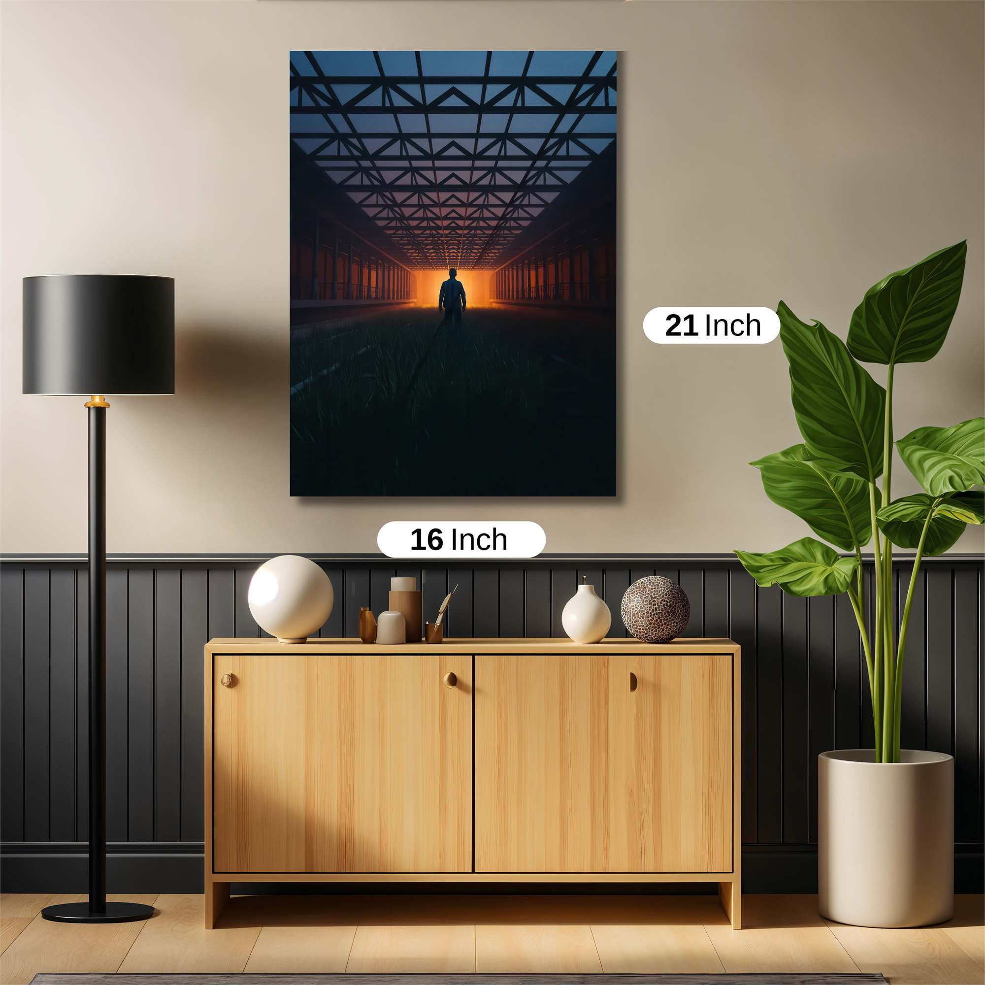 Silhouette Serene Safe Wall Magnetic / M