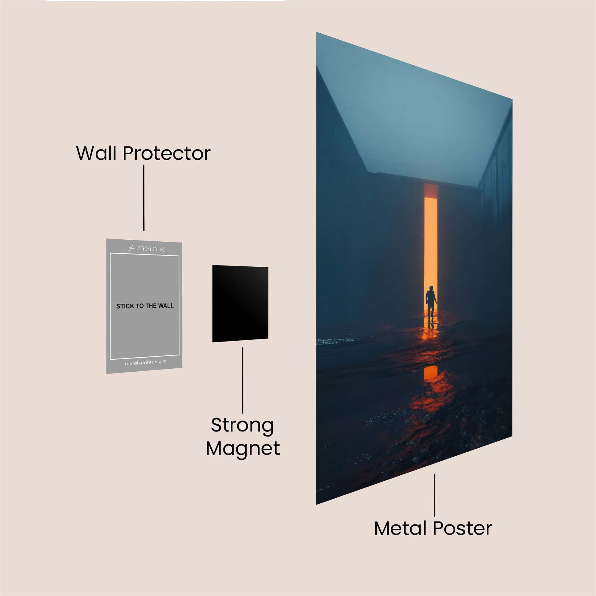 Portal Serene Safe Wall Magnetic / M