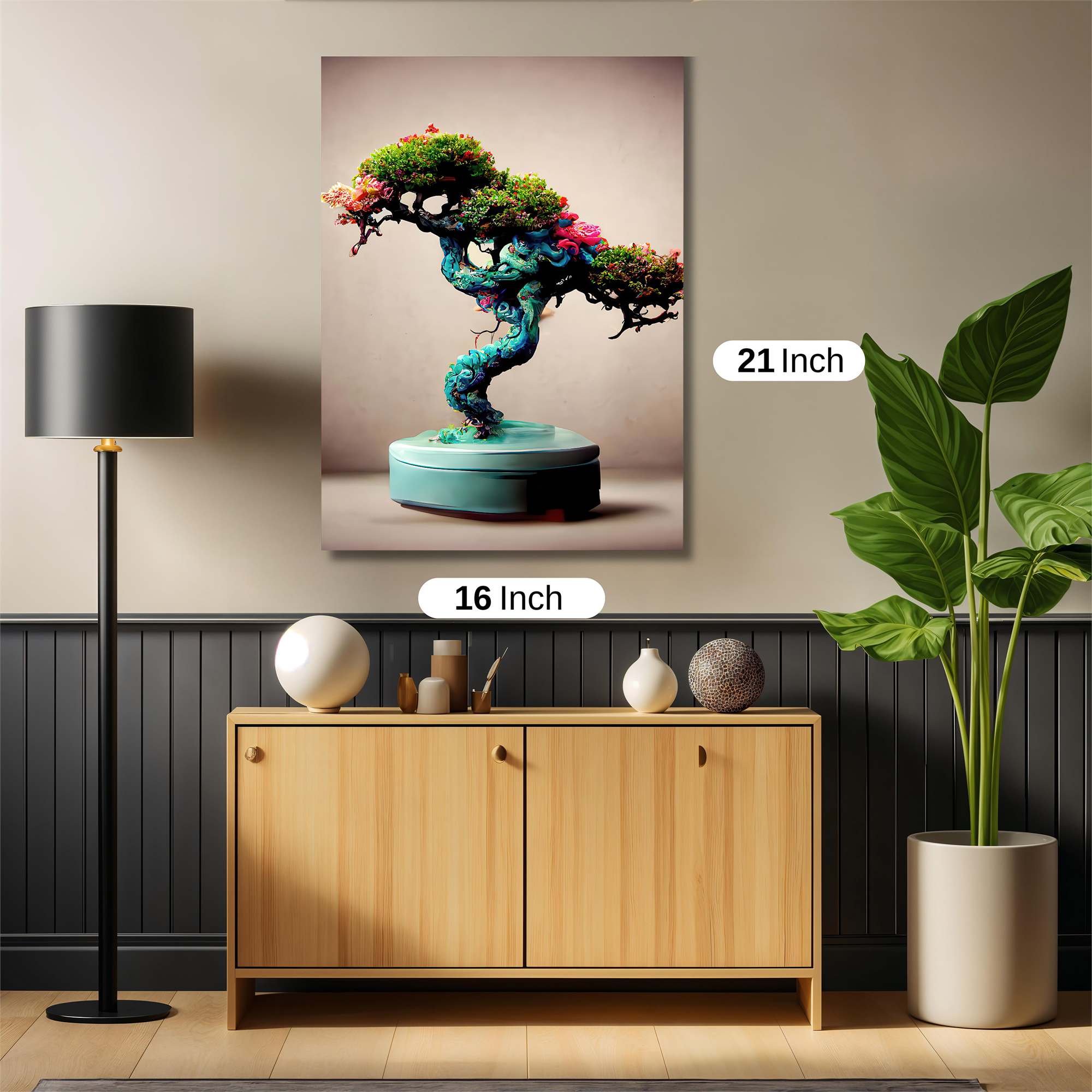 Whimsical Bonsai Safe Wall Magnetic / M