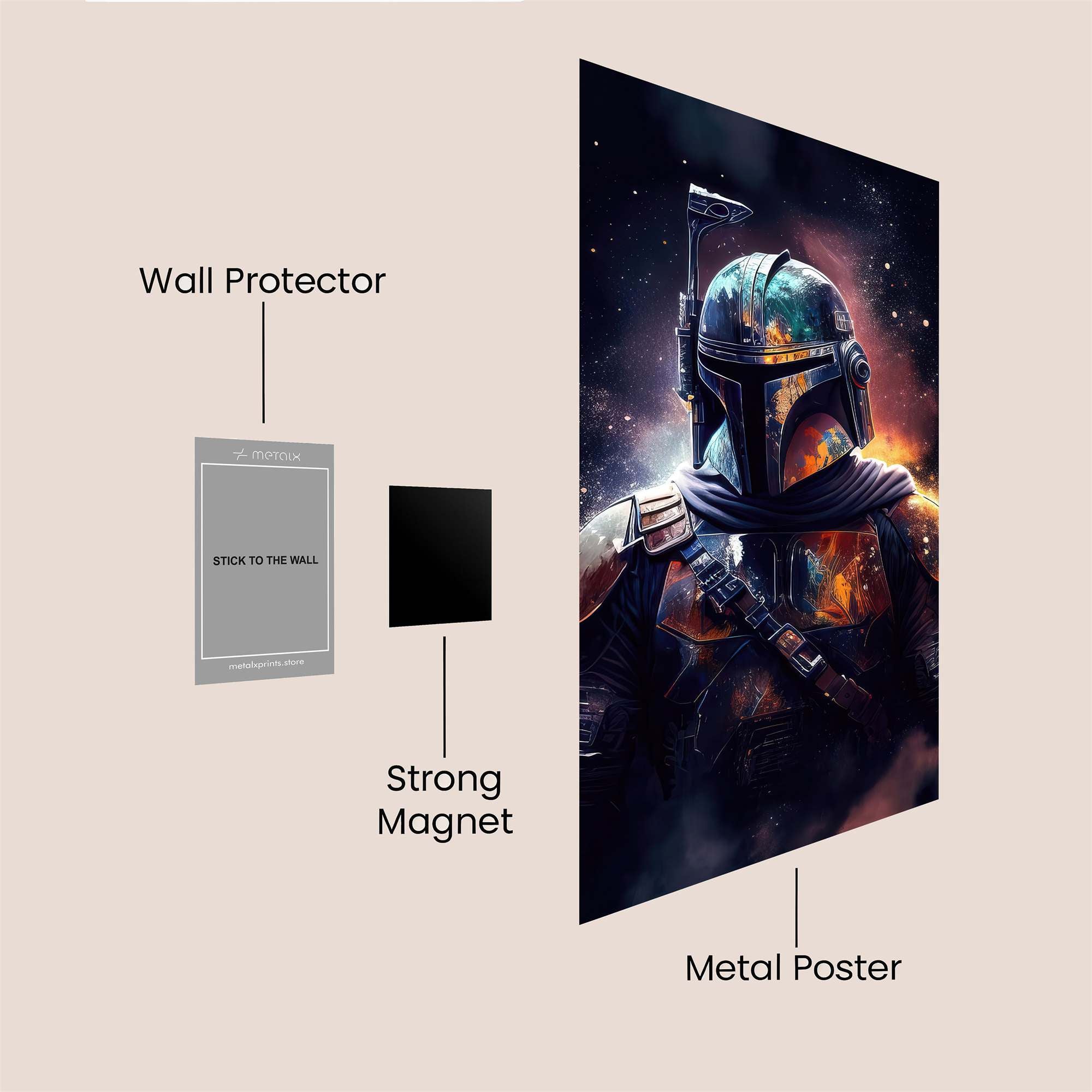 Mandalorian Radiant Safe Wall Magnetic / M
