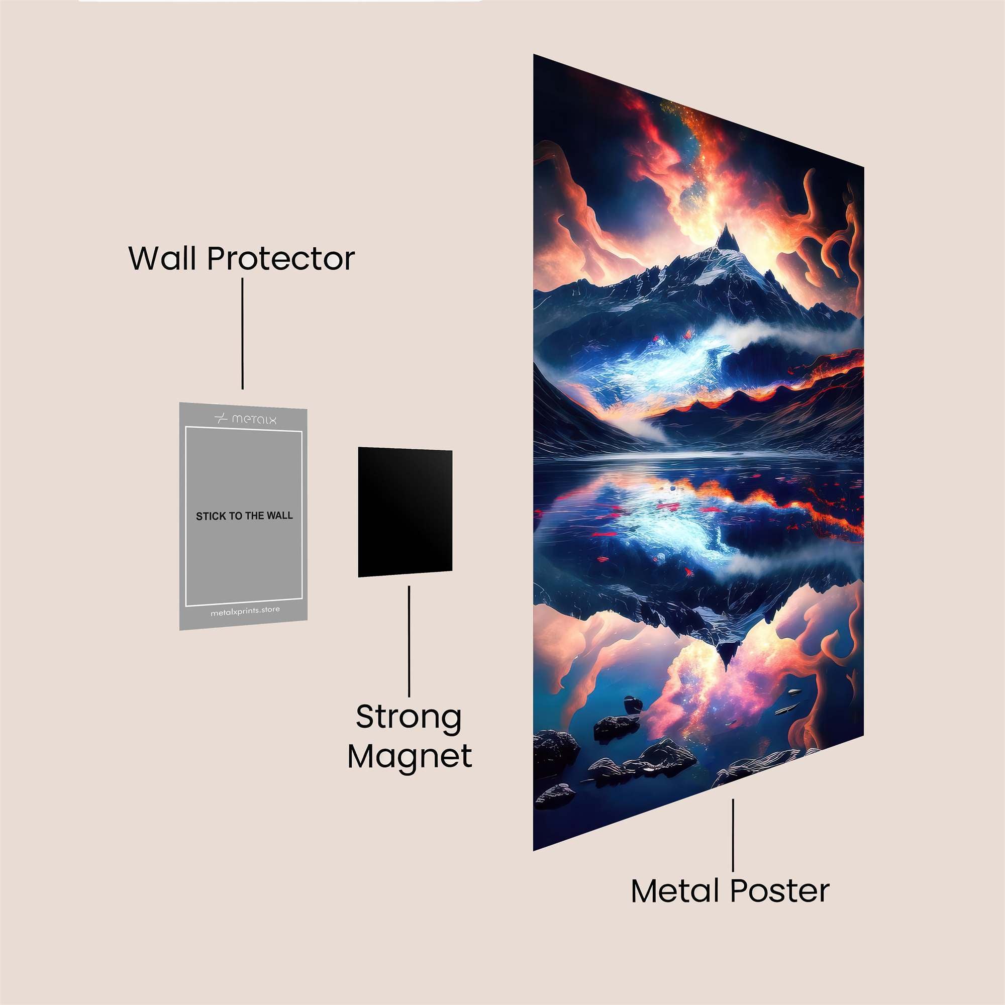 Volcano Serenity Safe Wall Magnetic / M