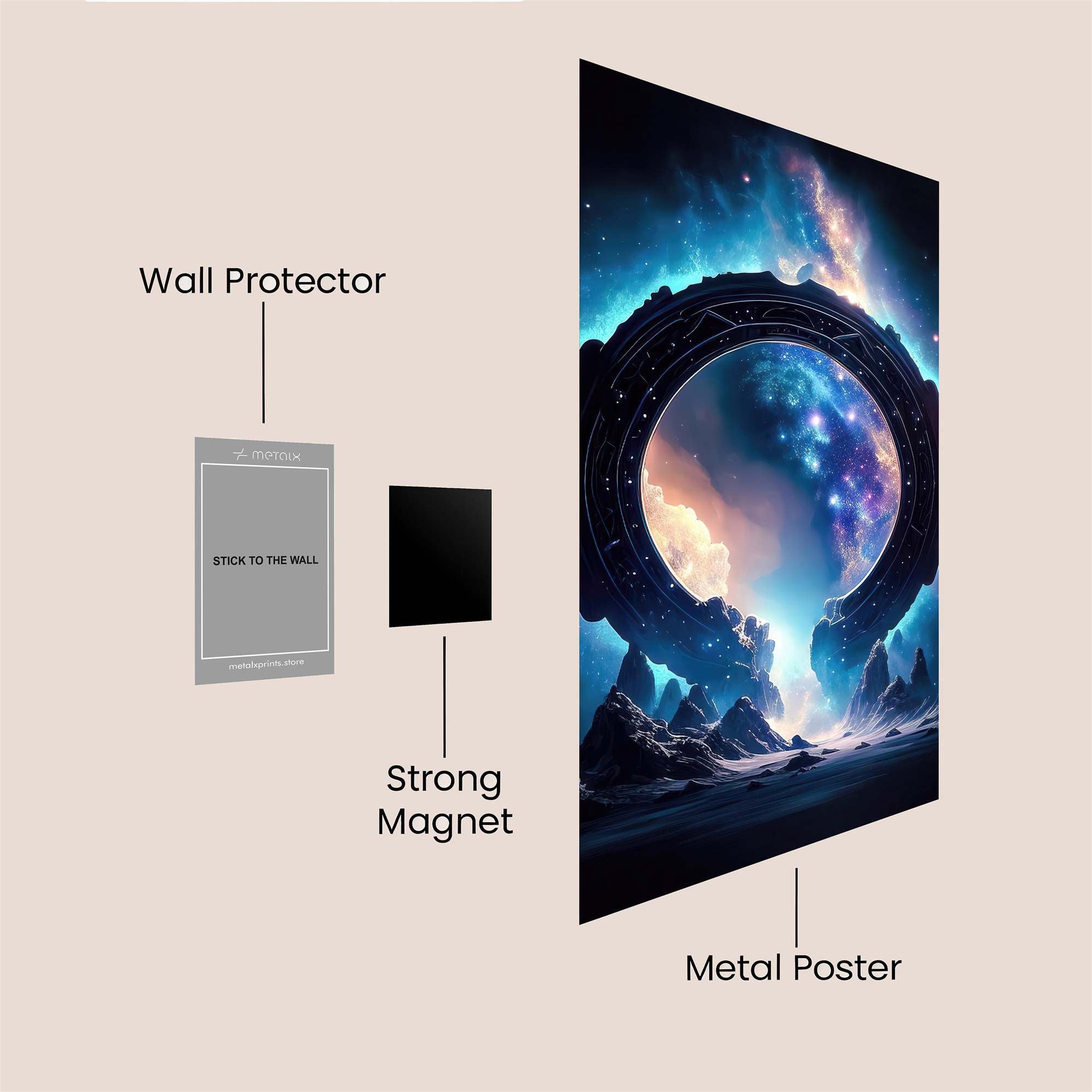 Cosmic Serenity Safe Wall Magnetic / M