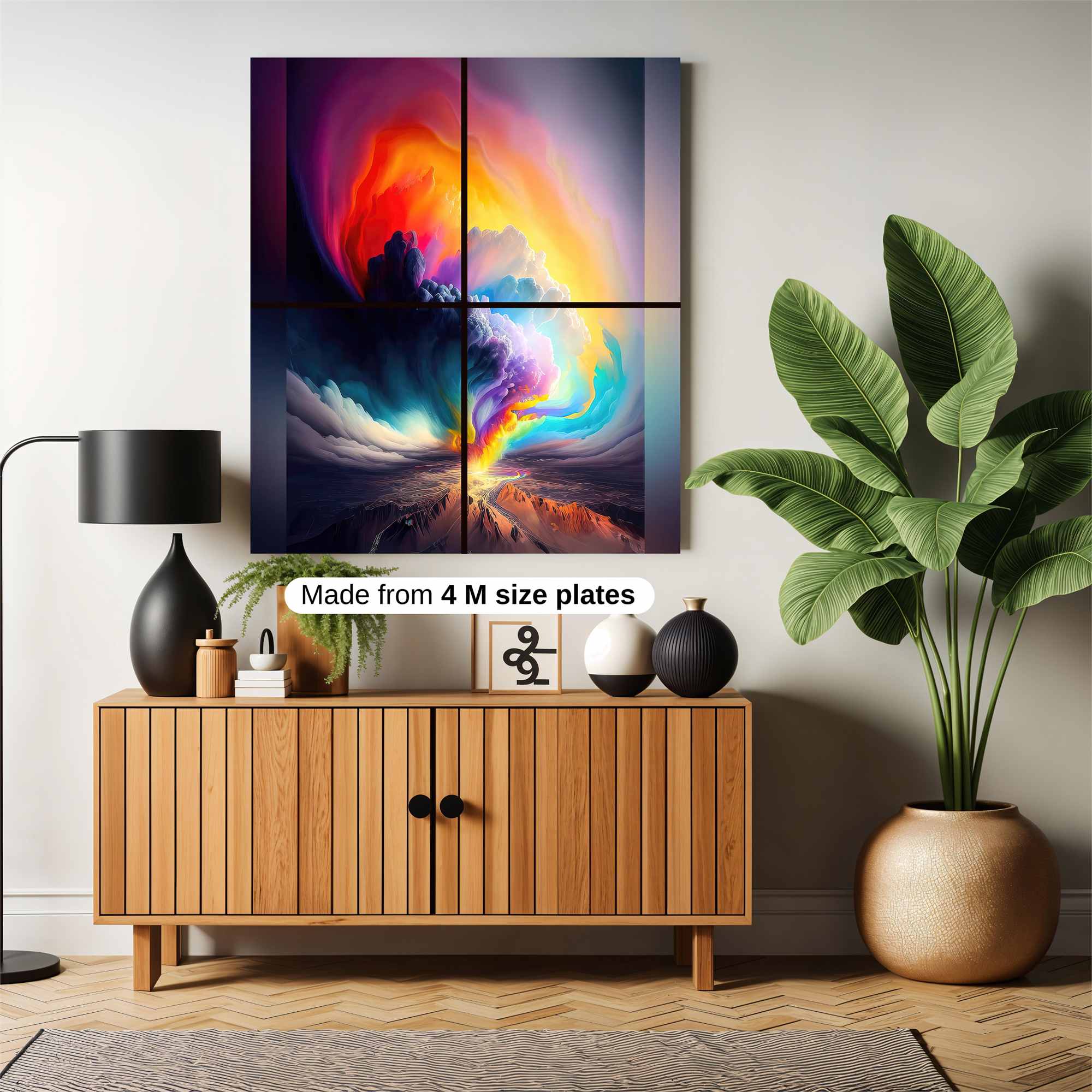 Colorful Eruption Safe Wall Magnetic / M