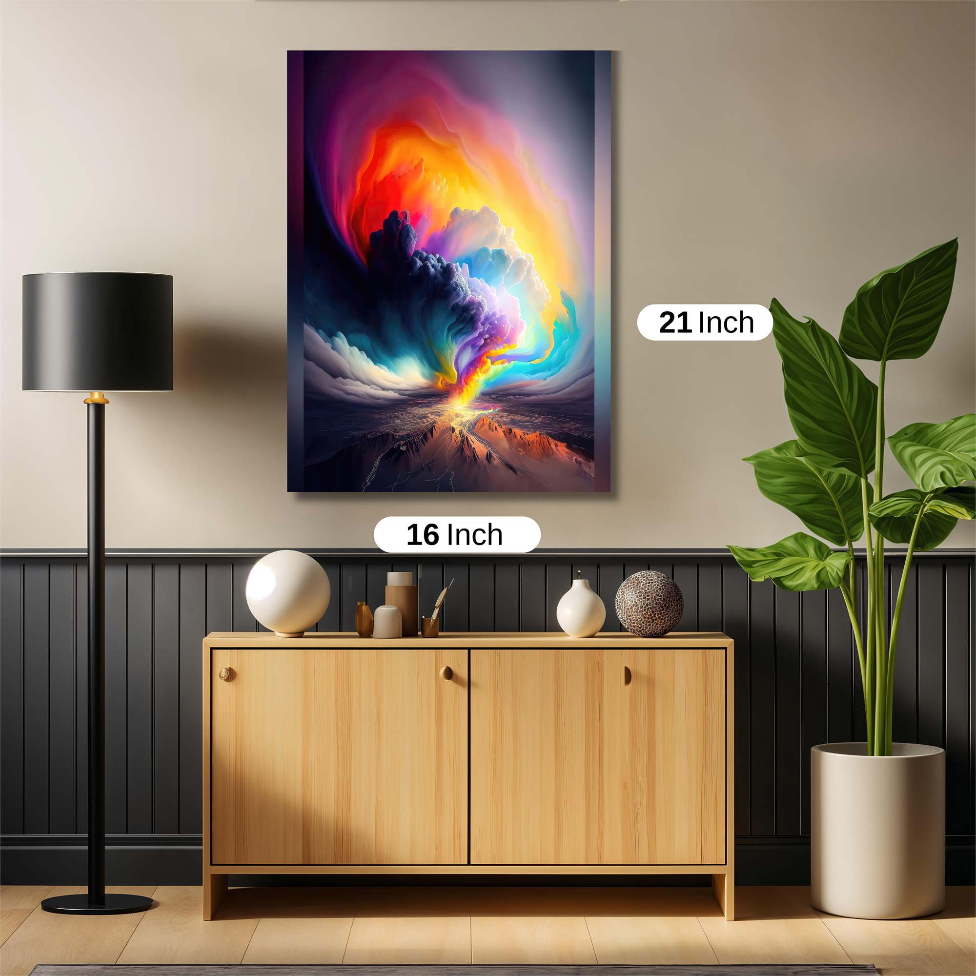 Colorful Eruption Safe Wall Magnetic / M